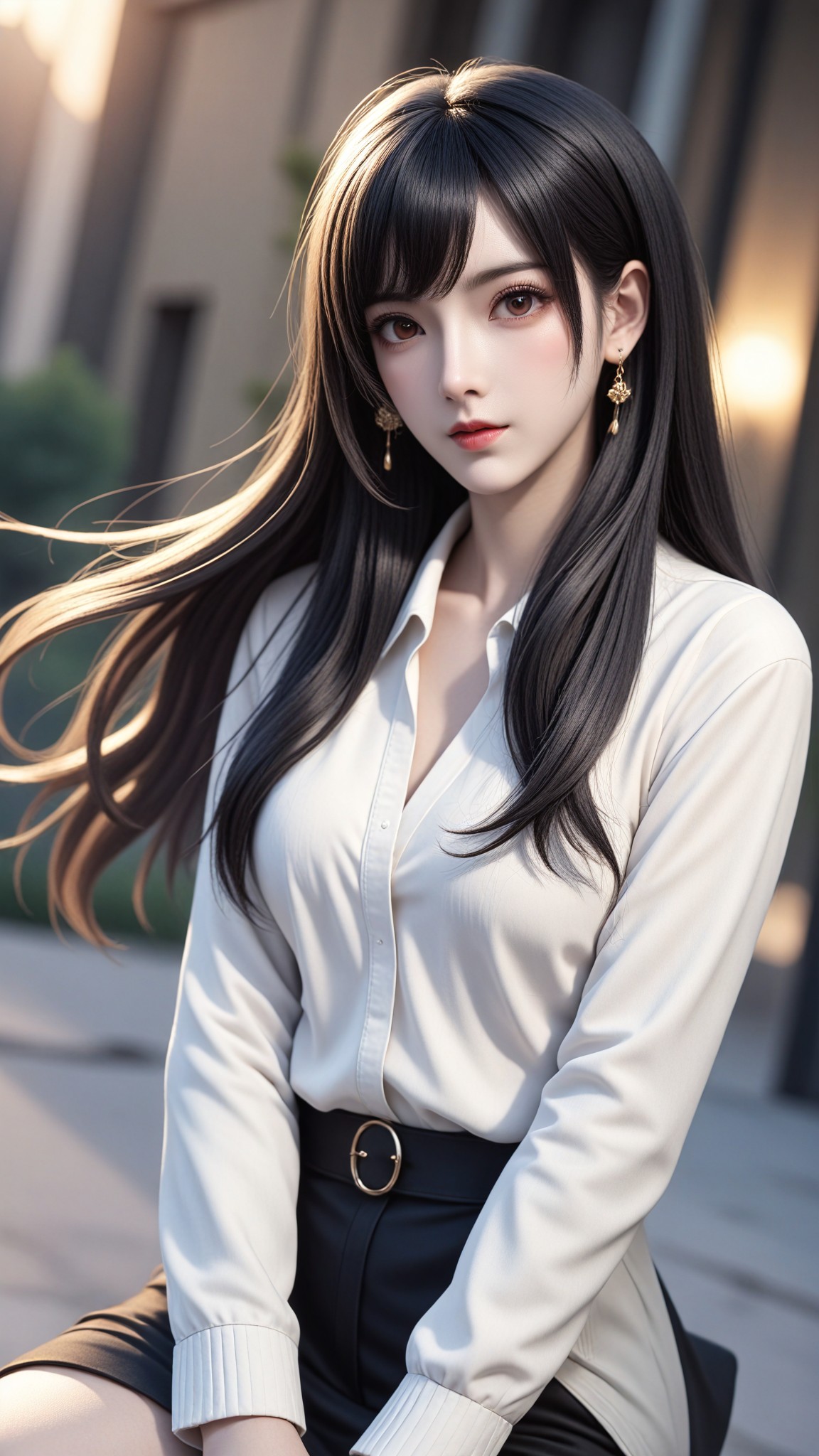 AI Shopping District art generator