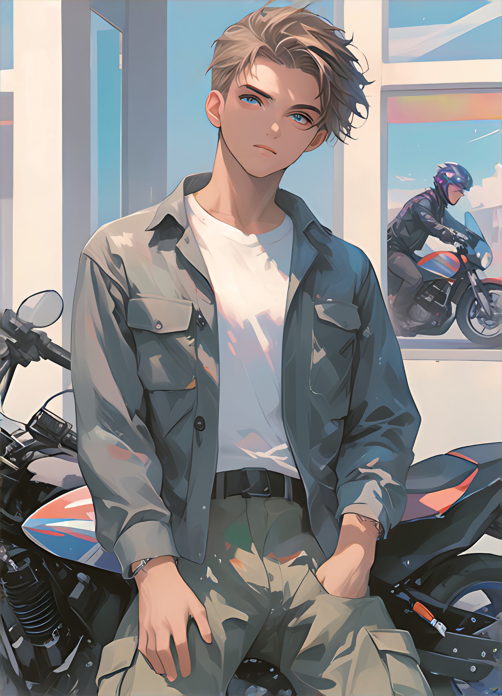 a1.art-generated Motorcycle Racer image