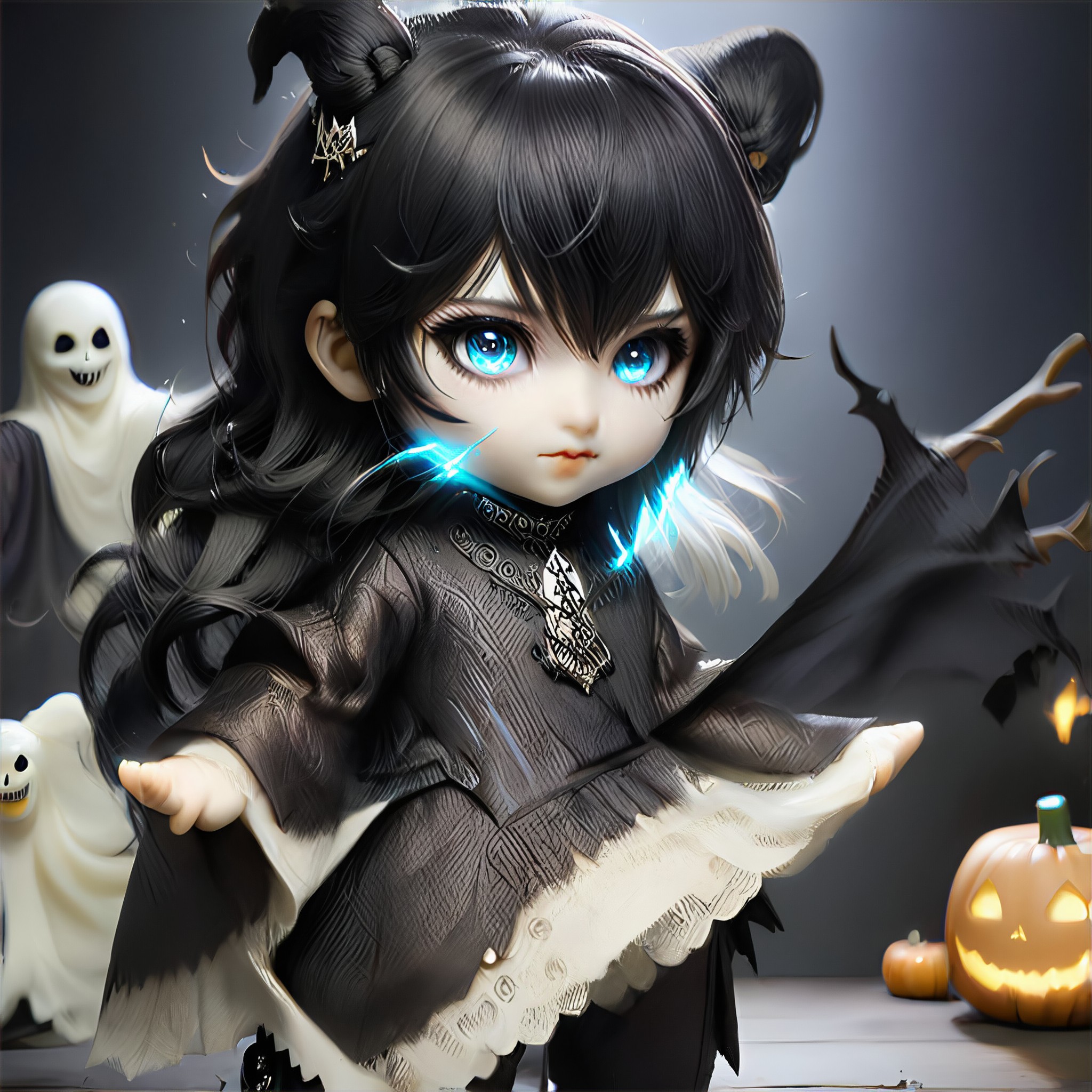 Light and shadow. Halloween image