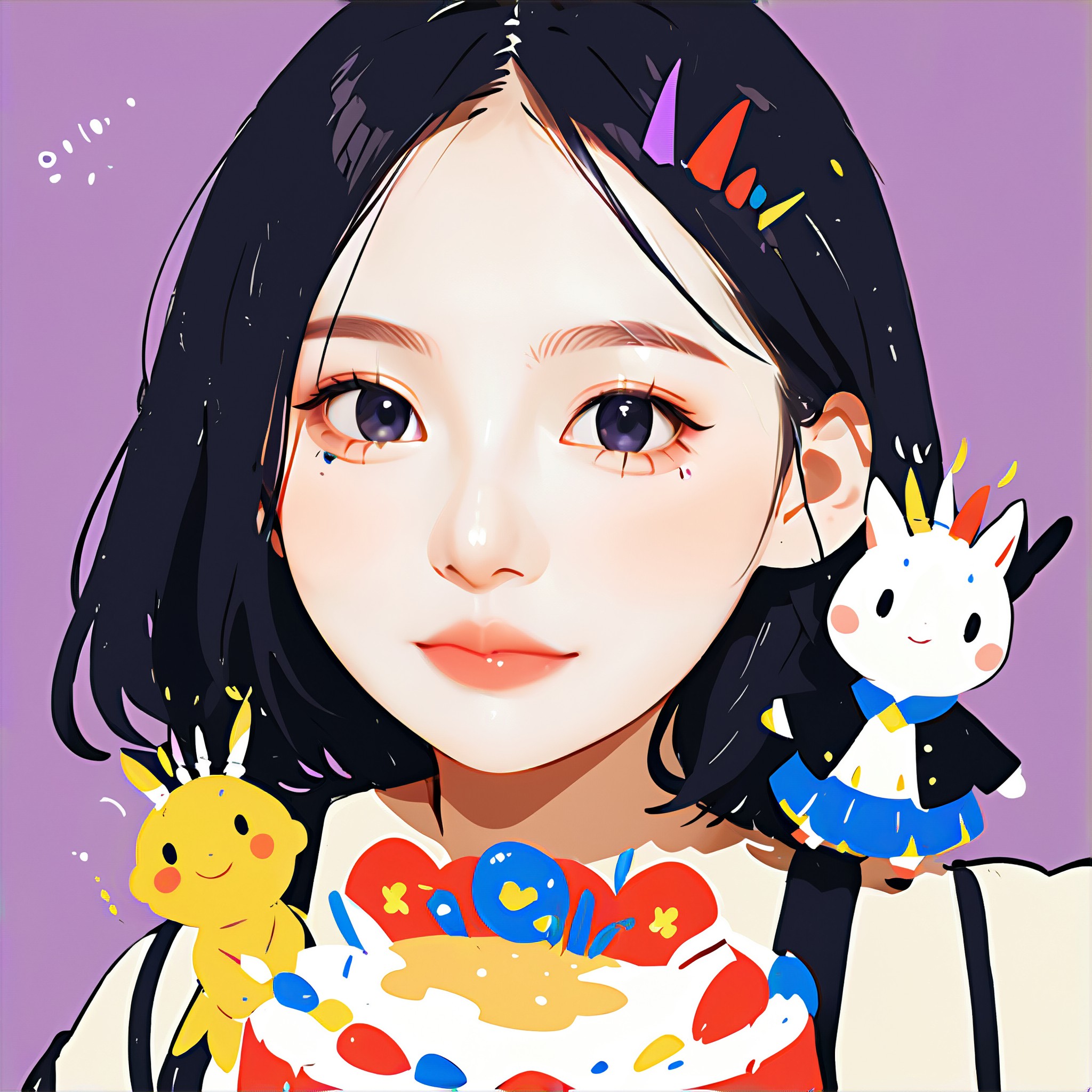 Happy birthday! Comes with an exclusive little doll image