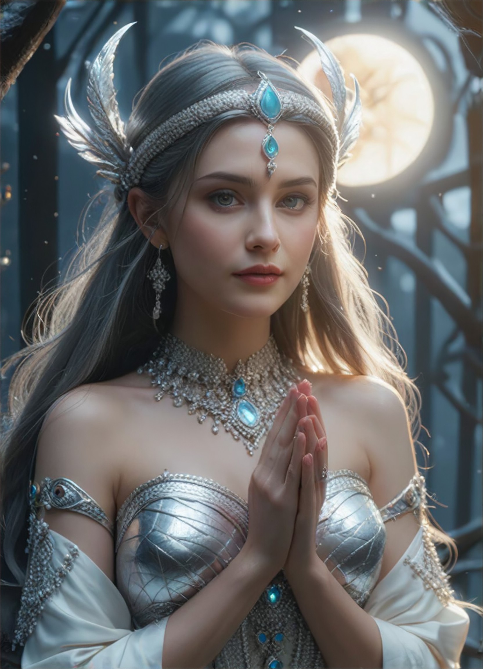 The incarnation of the moon in Western mythology image