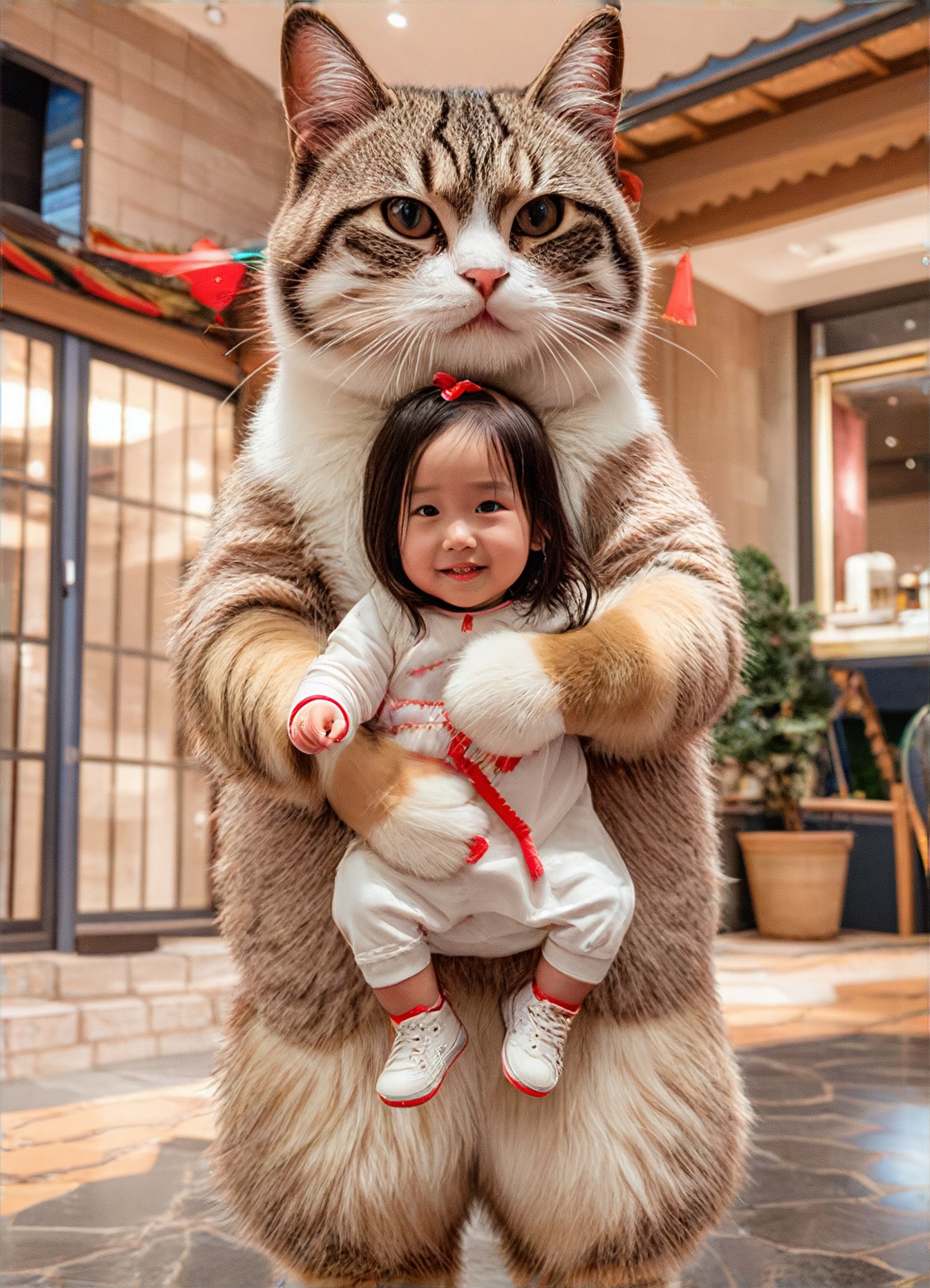 The cat nanny is on duty! (fork) image