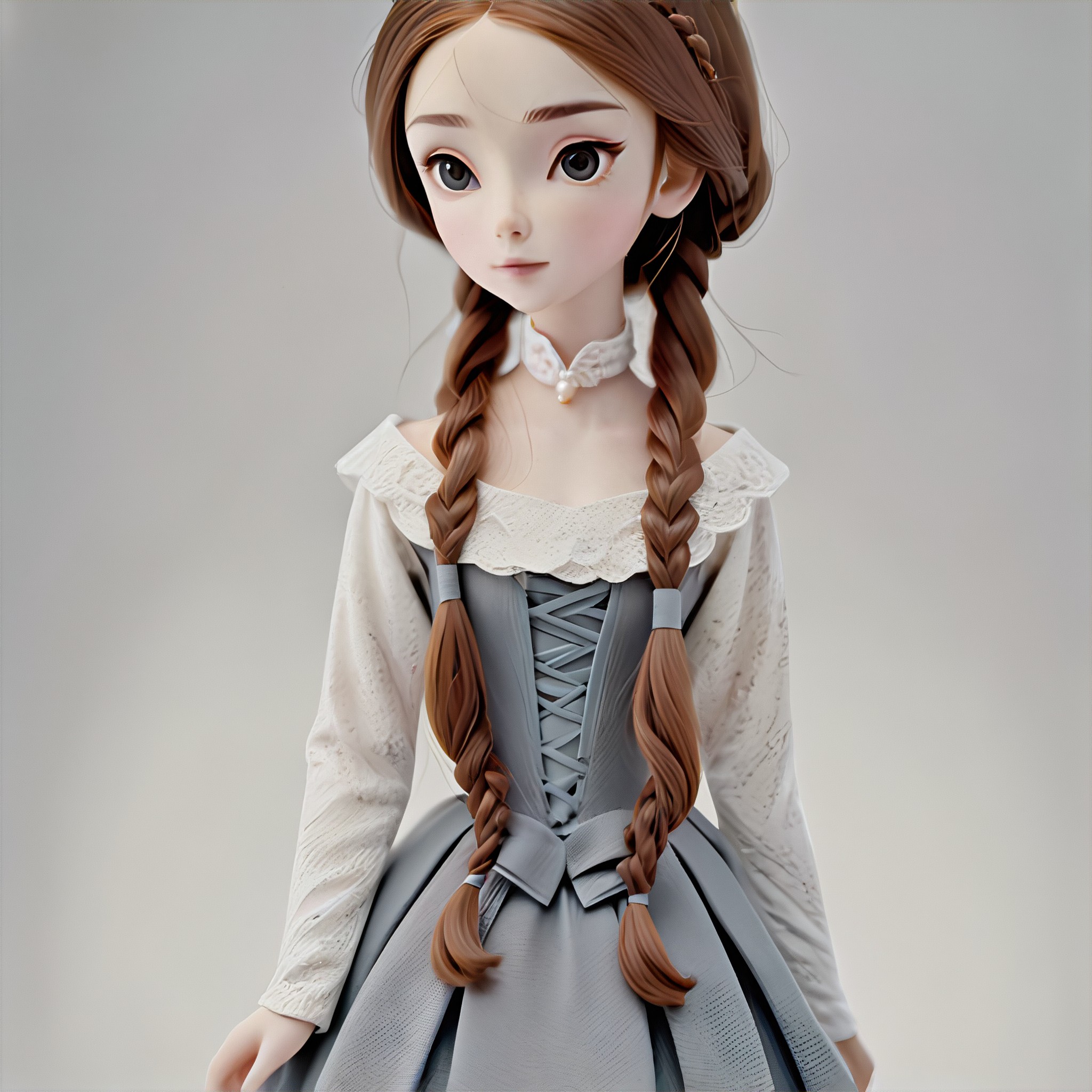 Quiet porcelain doll image