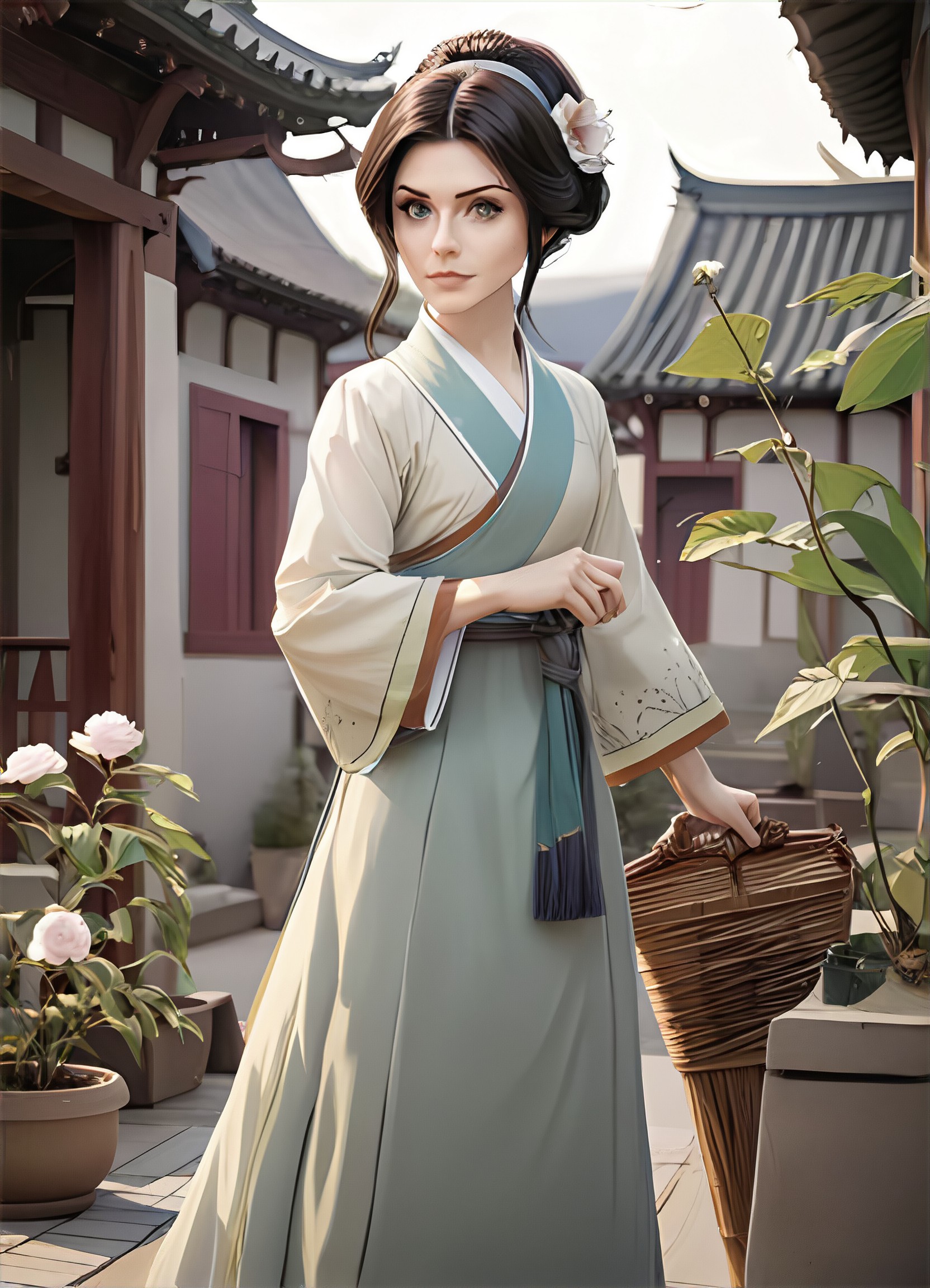 Ancient Eastern female anime style image