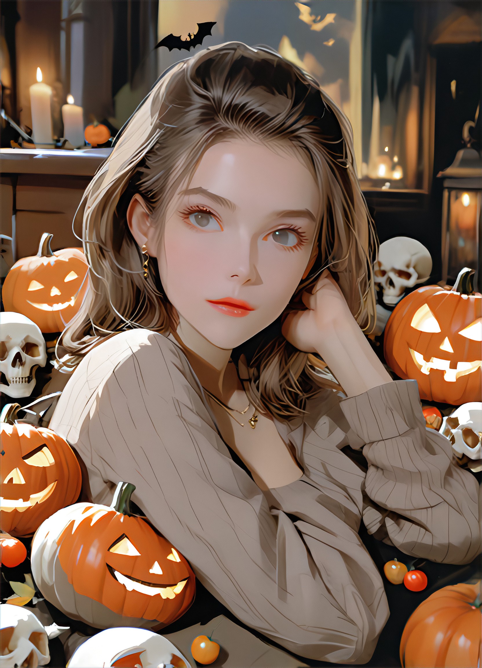 a1.art-generated Halloween Decorations image
