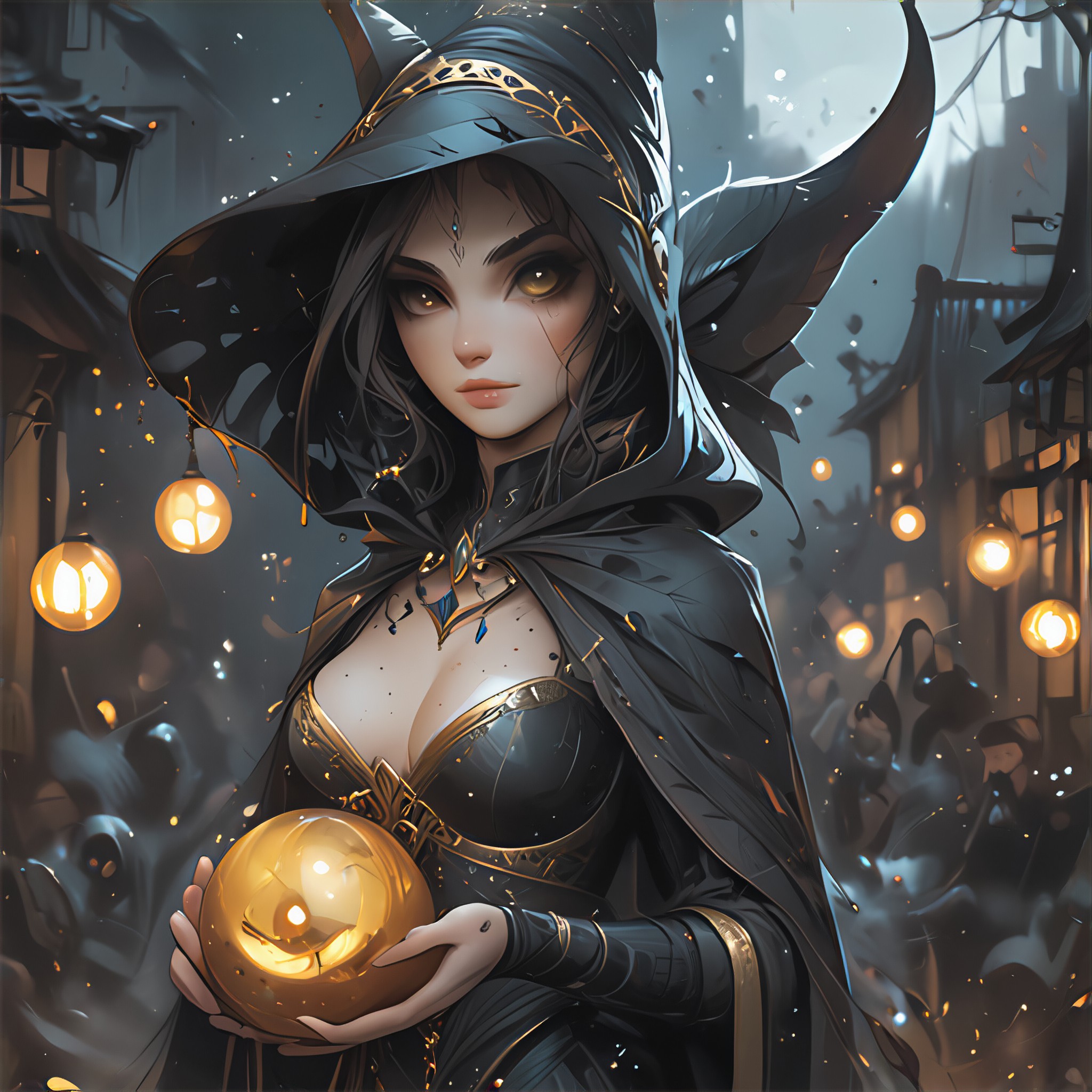 Mixed-color comic style image