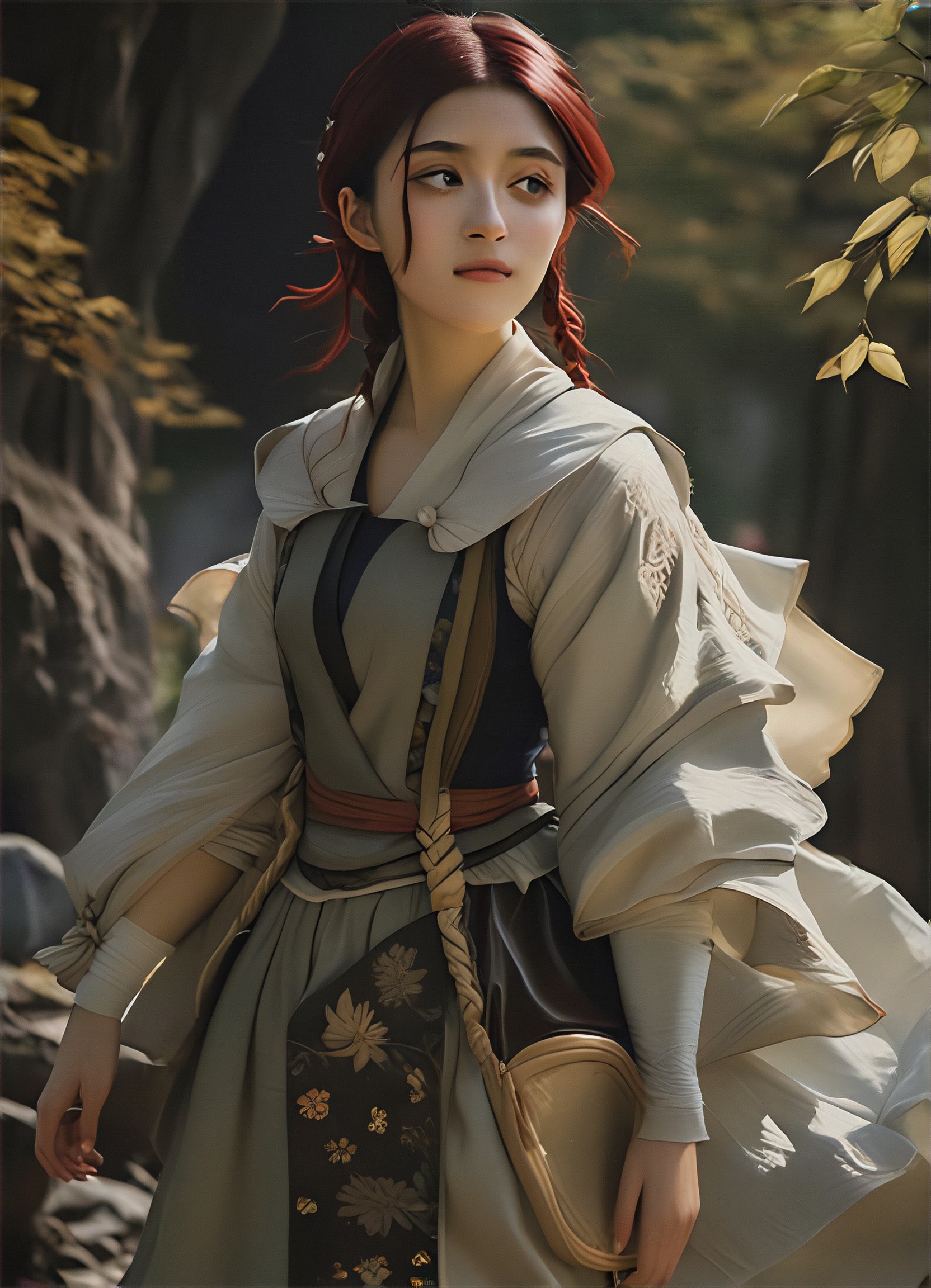 Red-haired medieval girl image