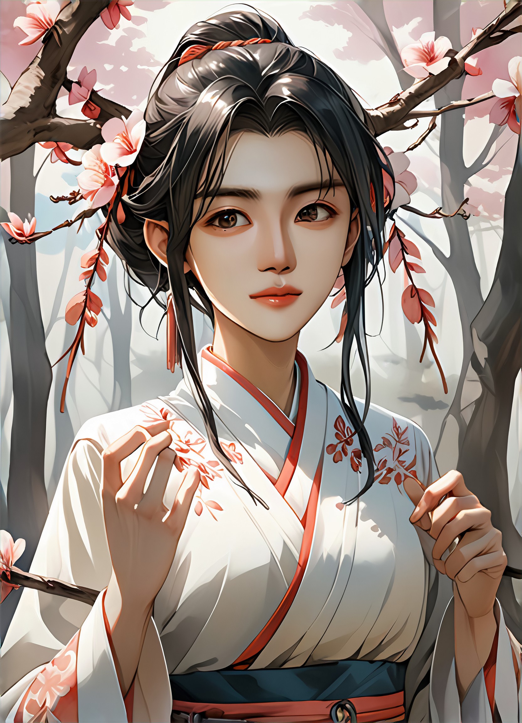 a1.art-generated Peach Blossoms image