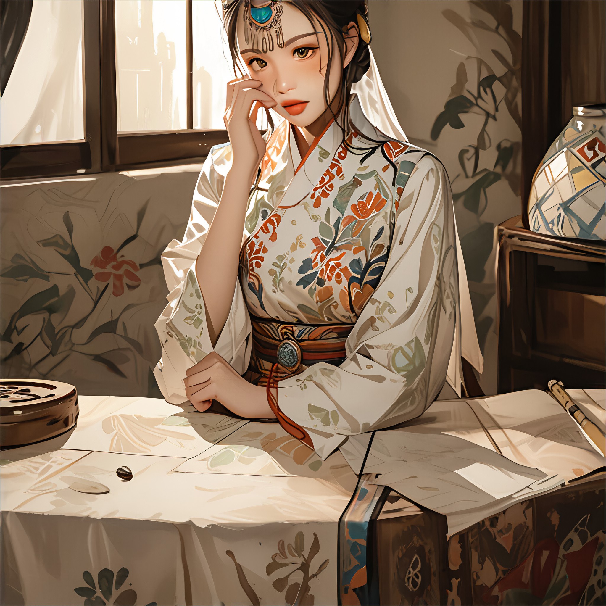 Exotic Amorous Girl image