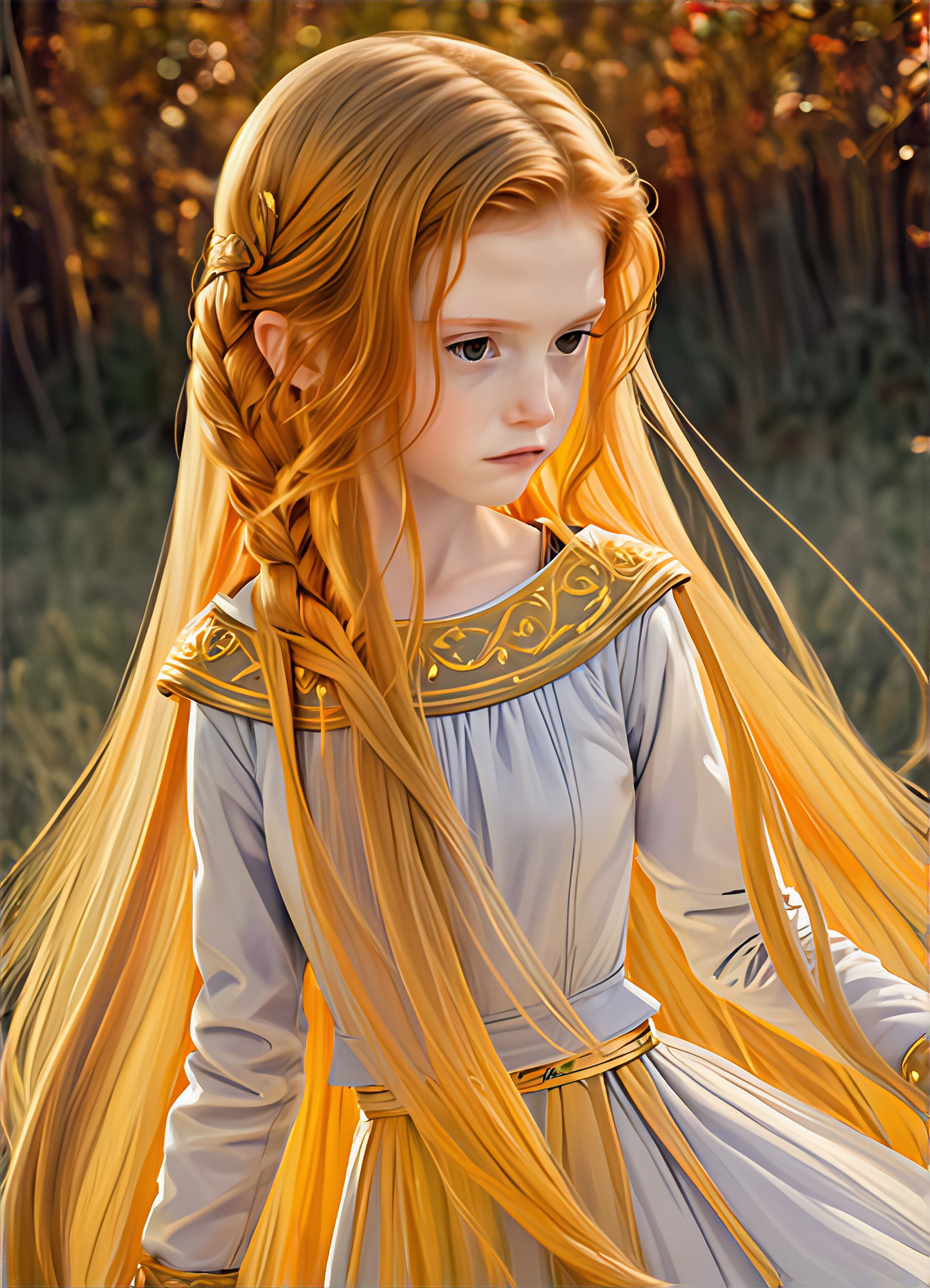 The blonde beauty in the field image