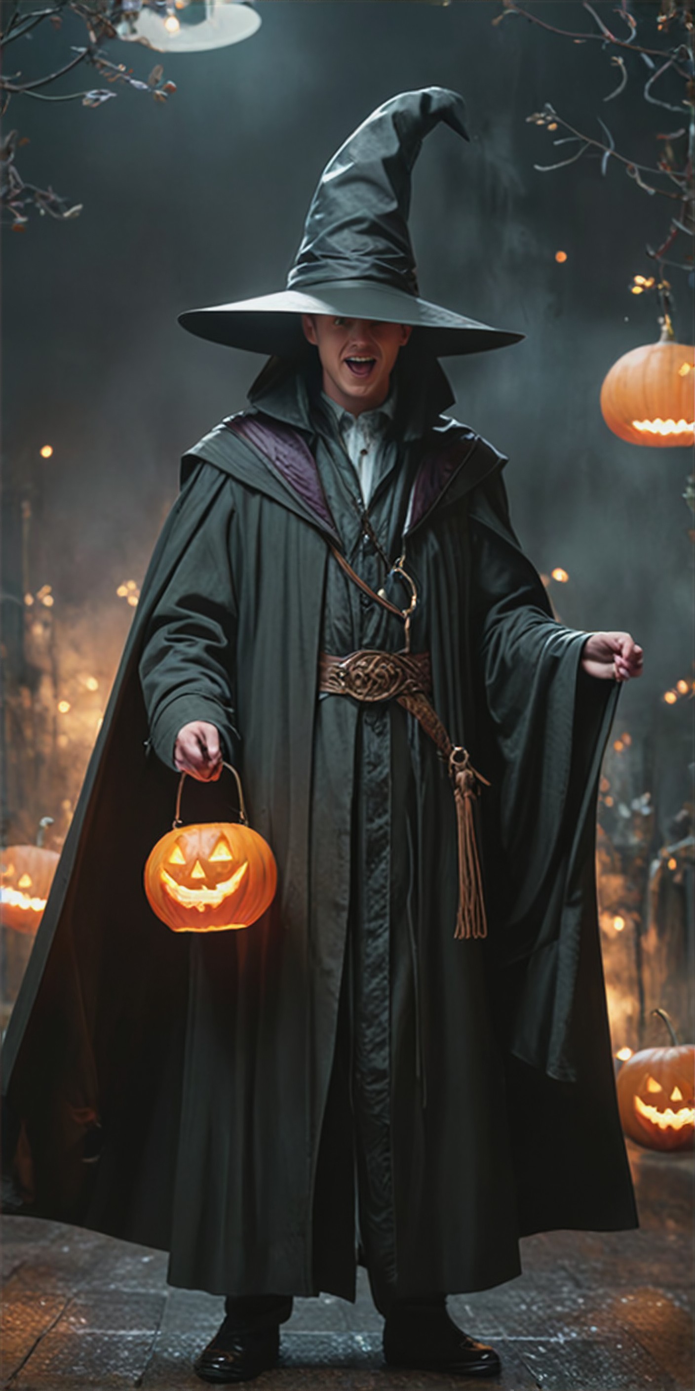 The wizard in the cemetery image