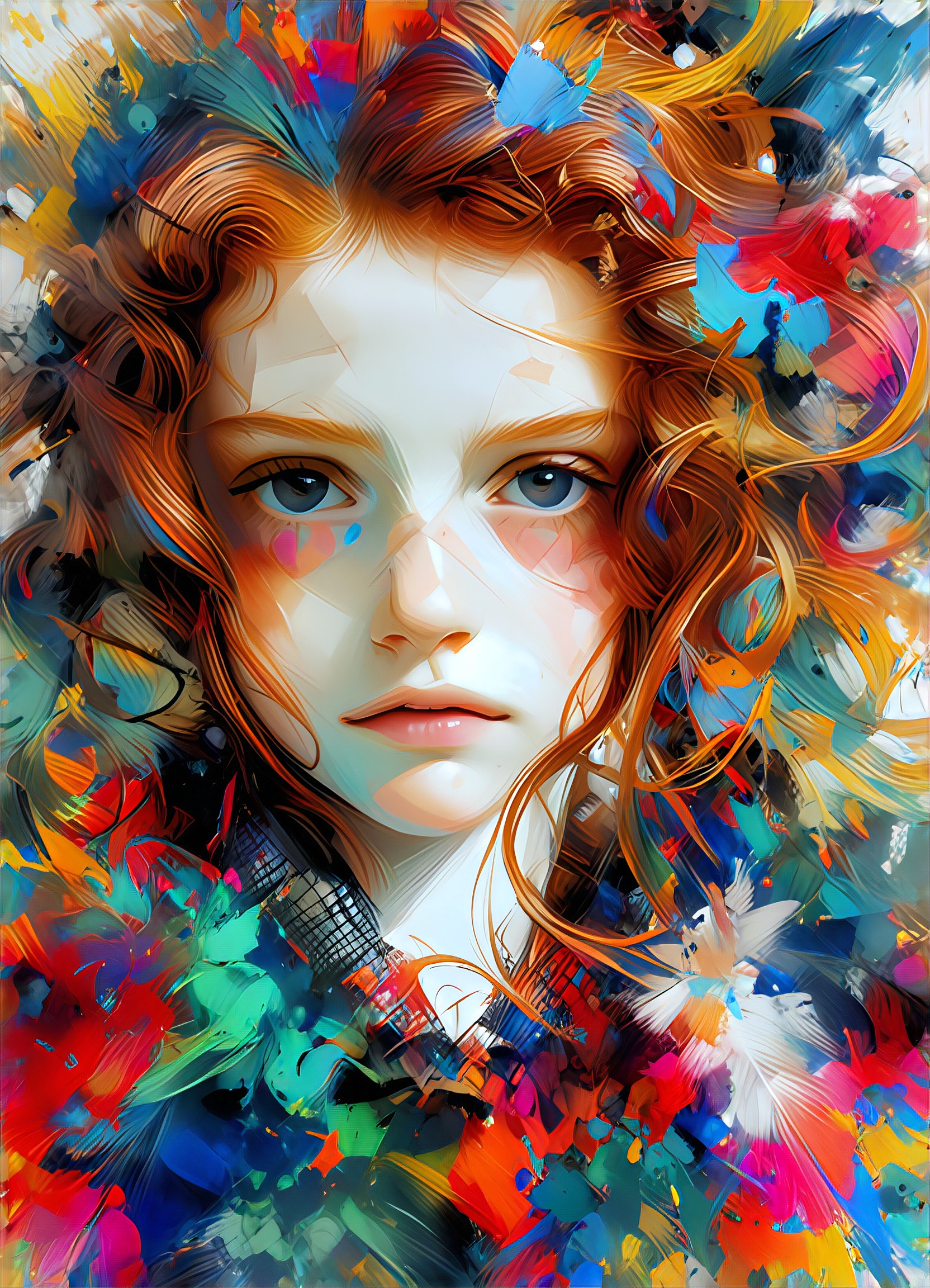 The collision of color and life image