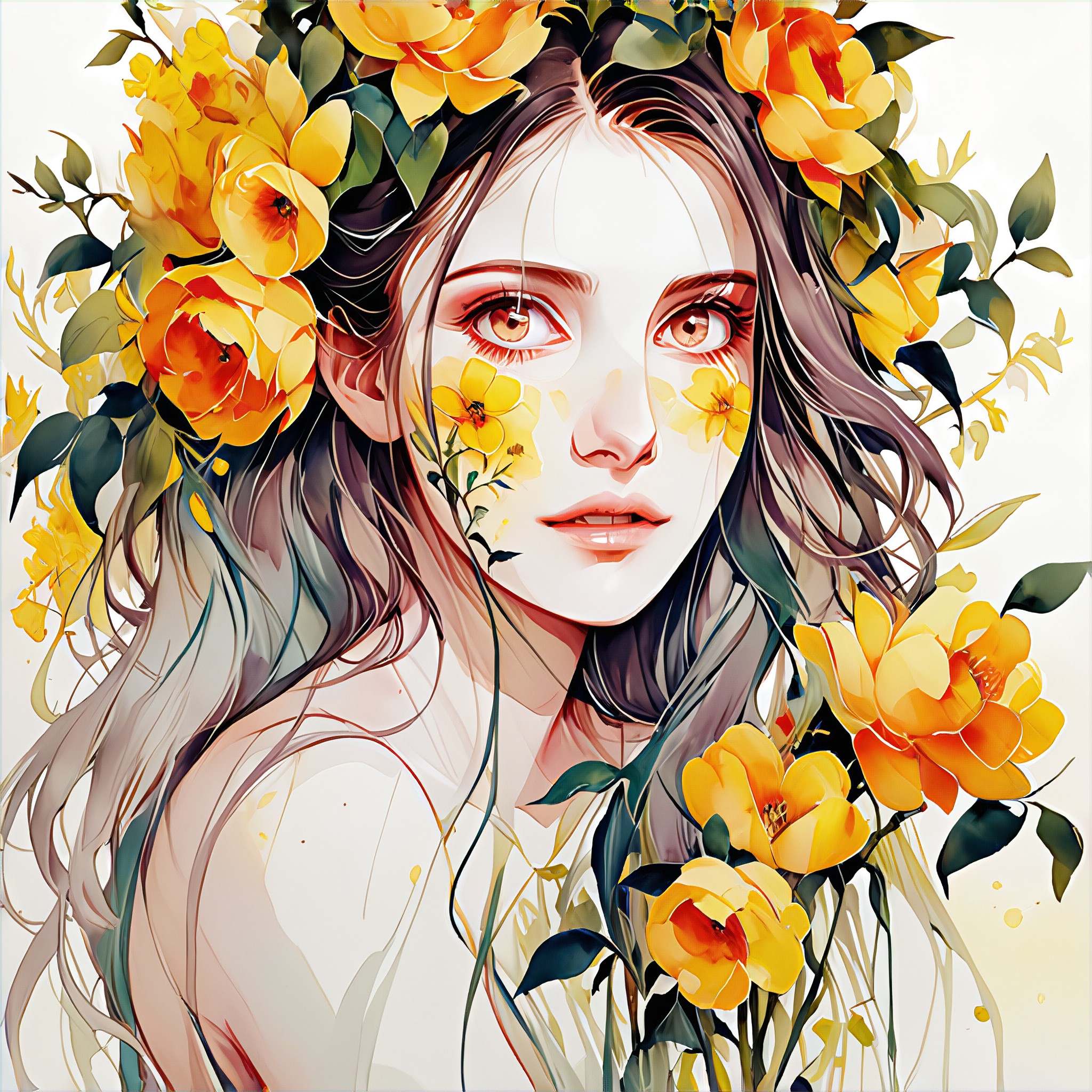 a1.art-generated Red Flowers image