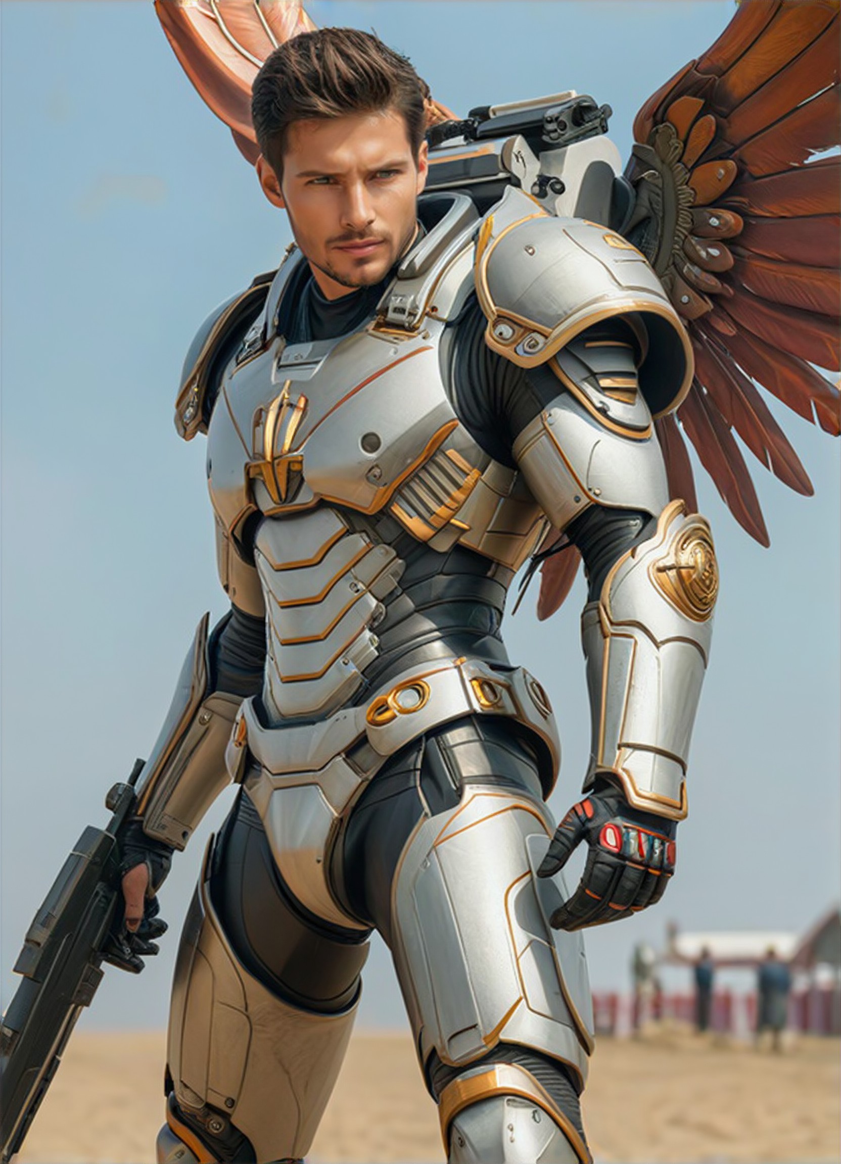 a1.art-generated Armored Gloves image
