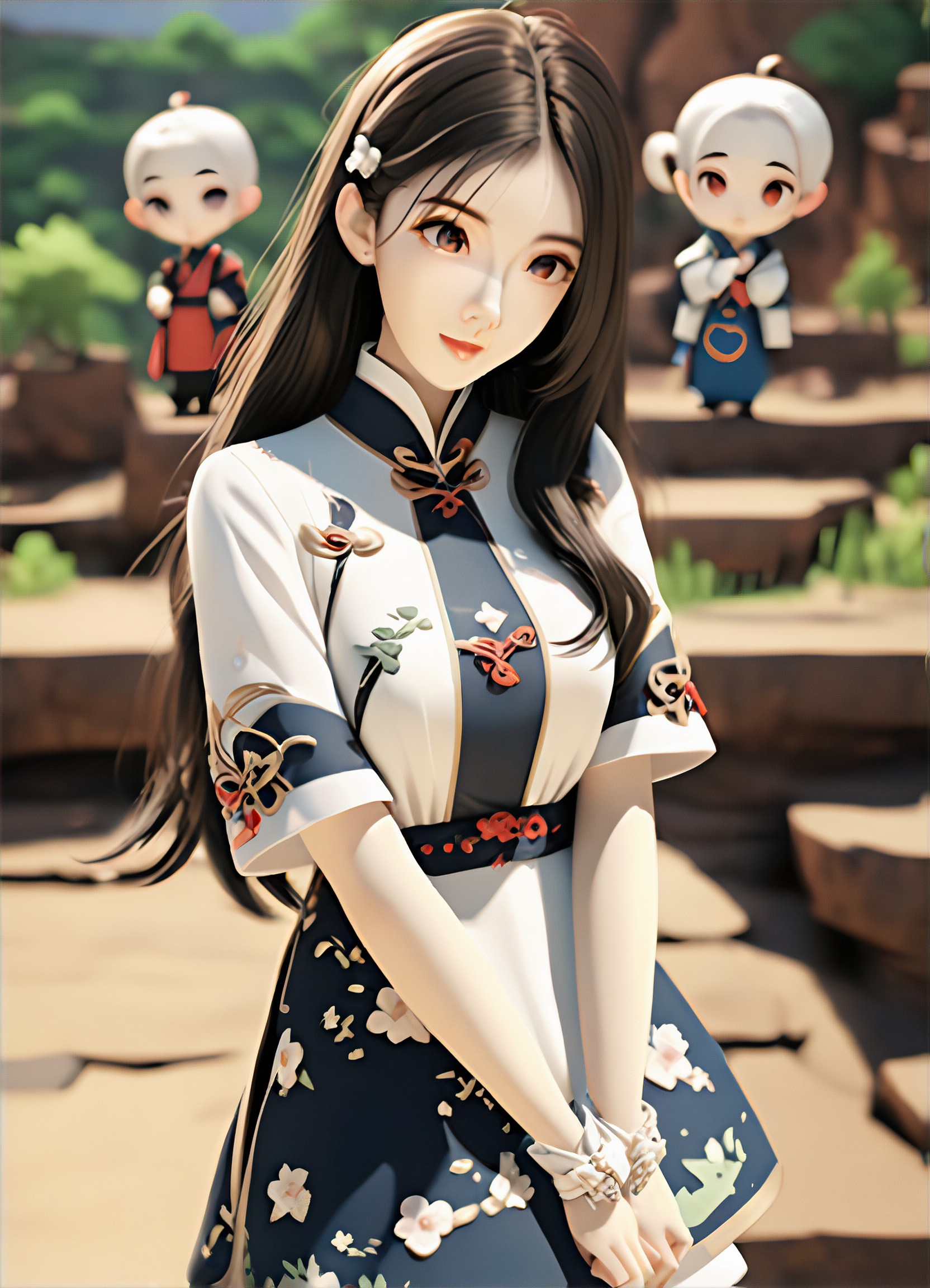 Cartoon Stickers, Fluffy Style, Chibi Avatar 2.0, Chibi Anime, 3D Creations, Cute Universal Model