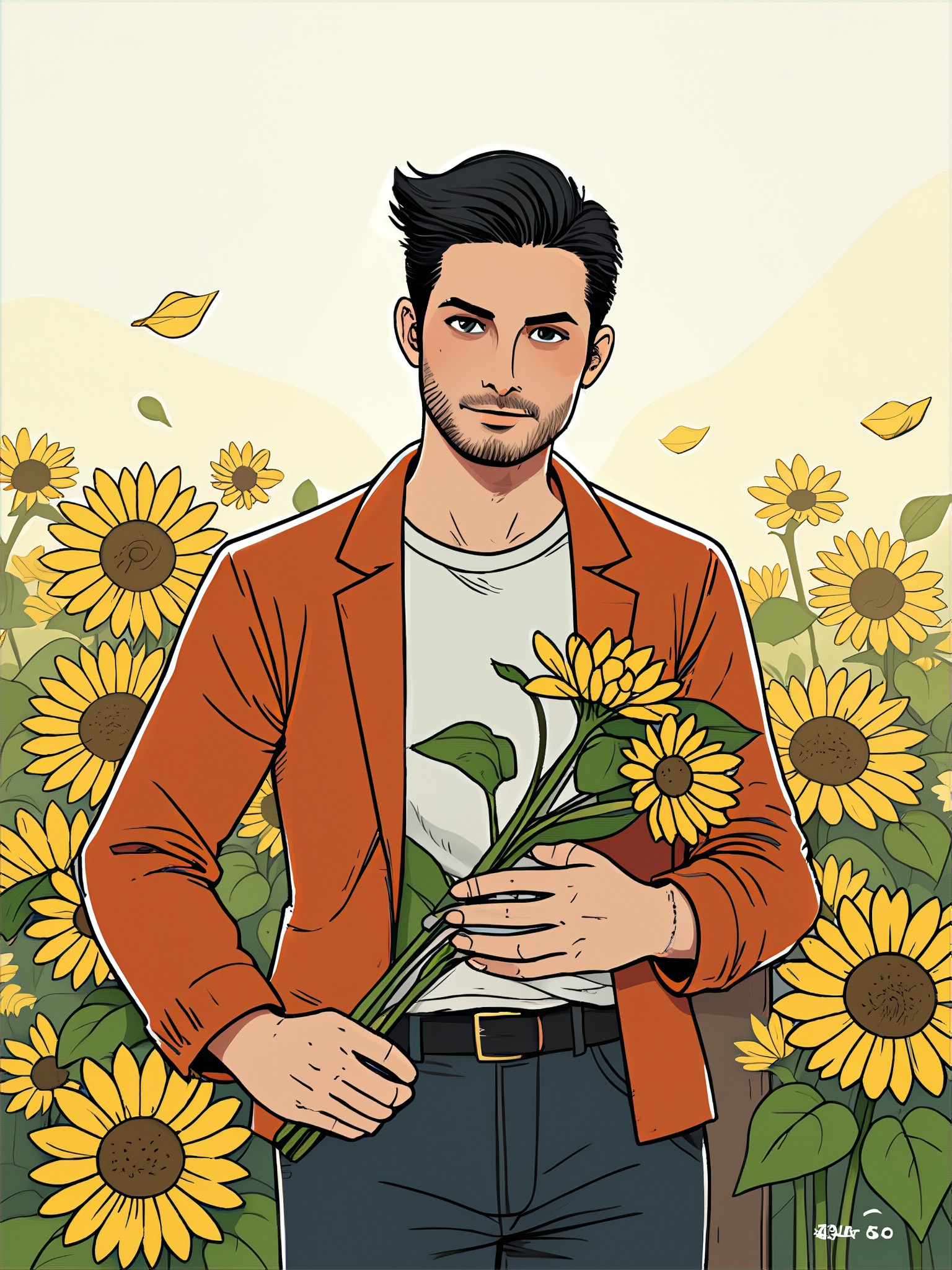 sunflower cartoon picture image