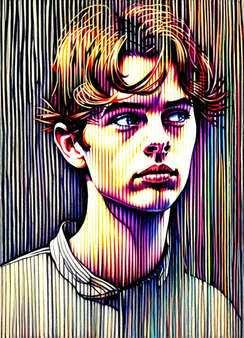 Ballpoint pen sketch