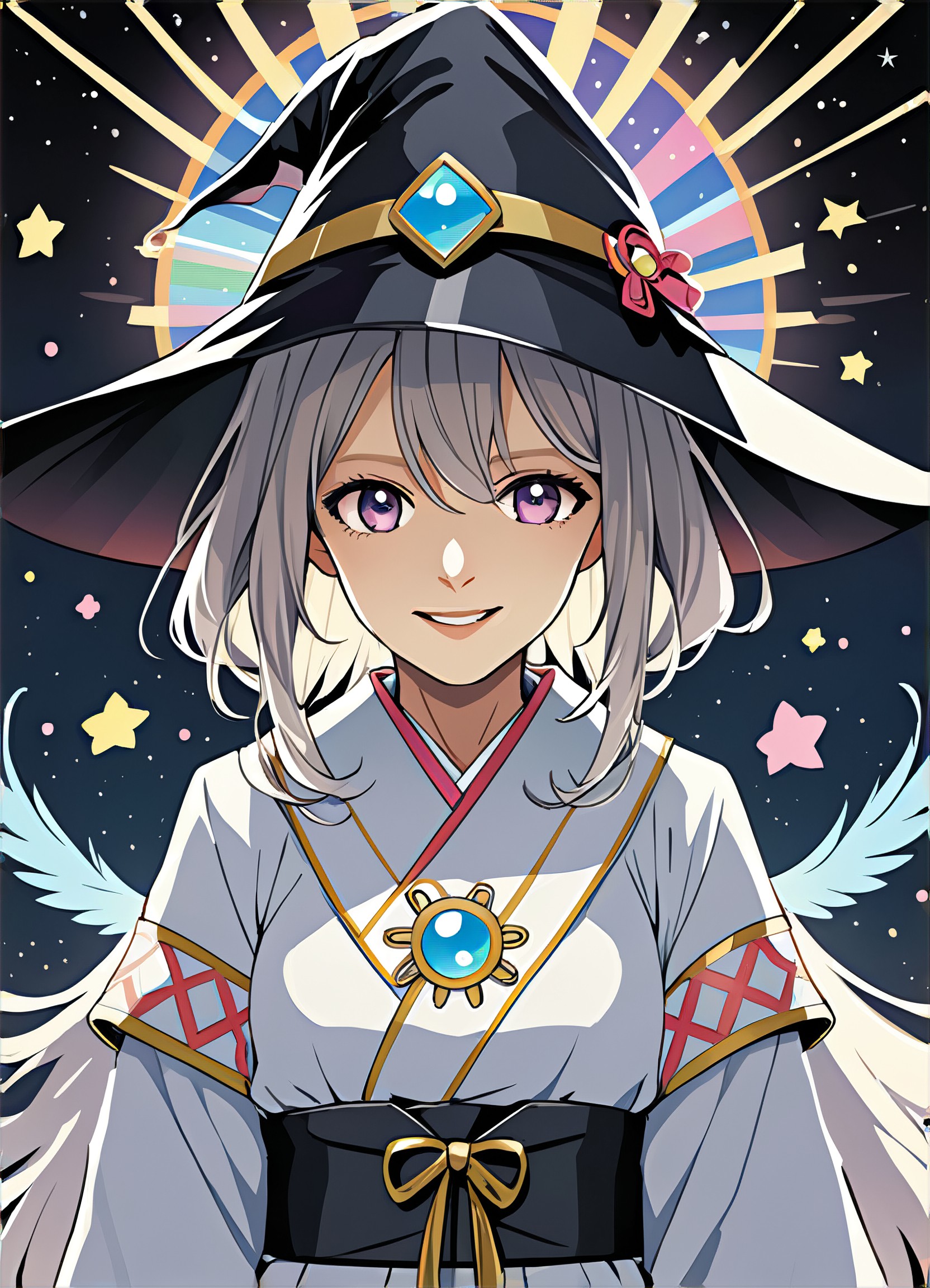 Become a magic wizard anime girl image