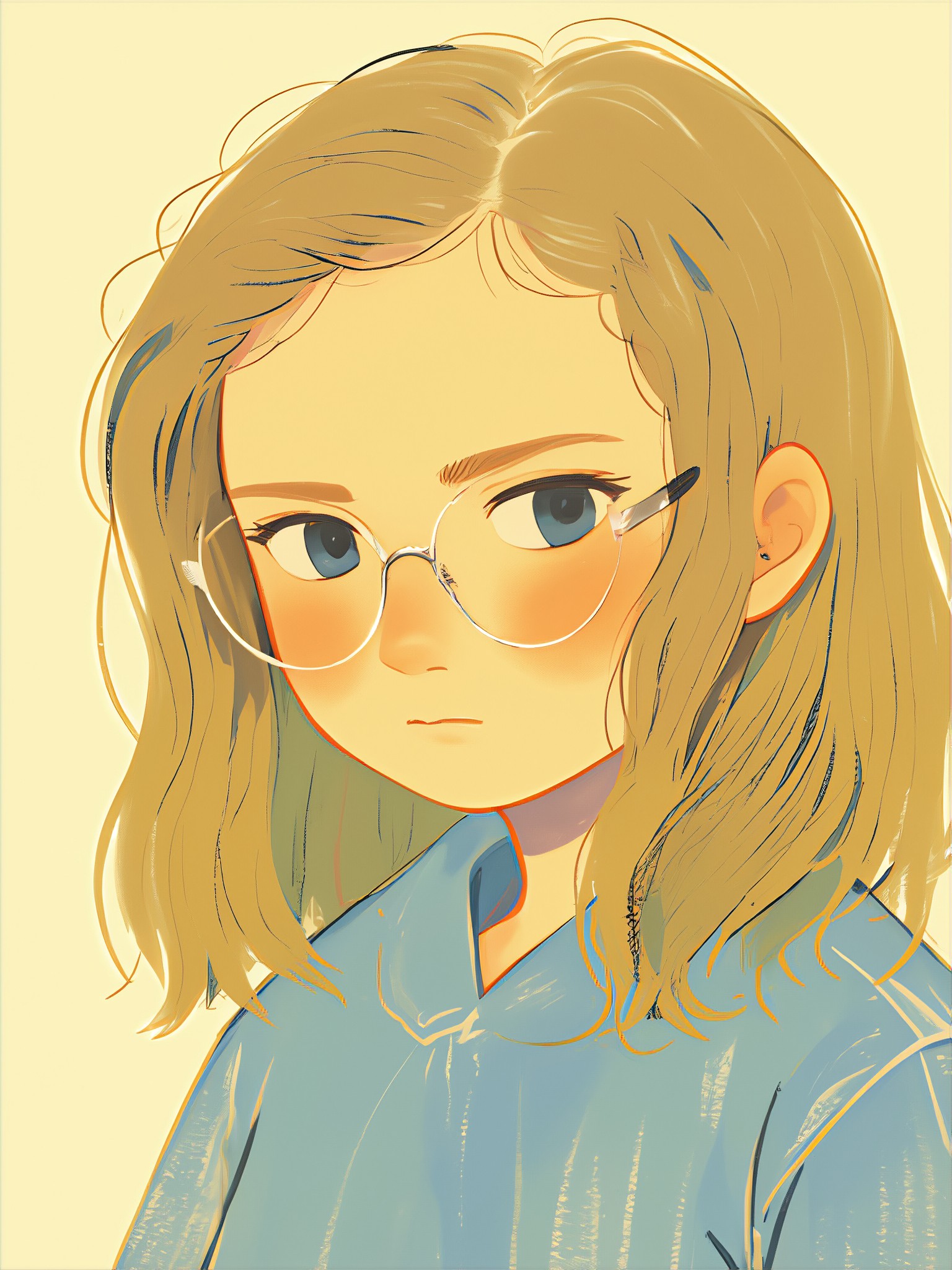 Cute and fresh anime avatar image