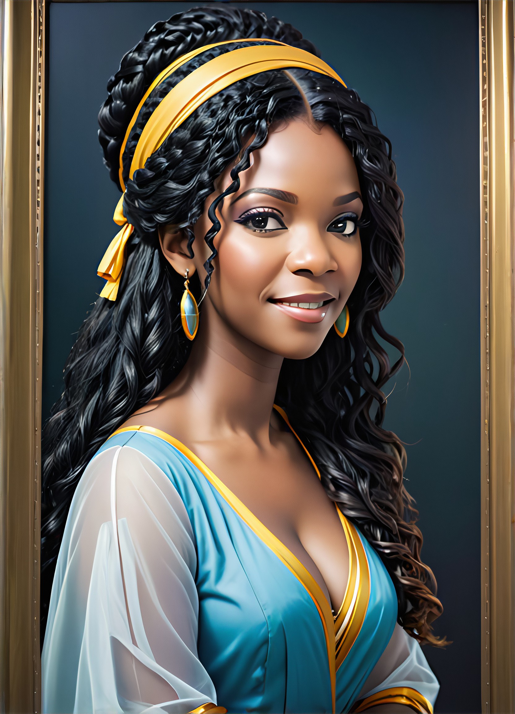 The girl wearing pearl earrings image