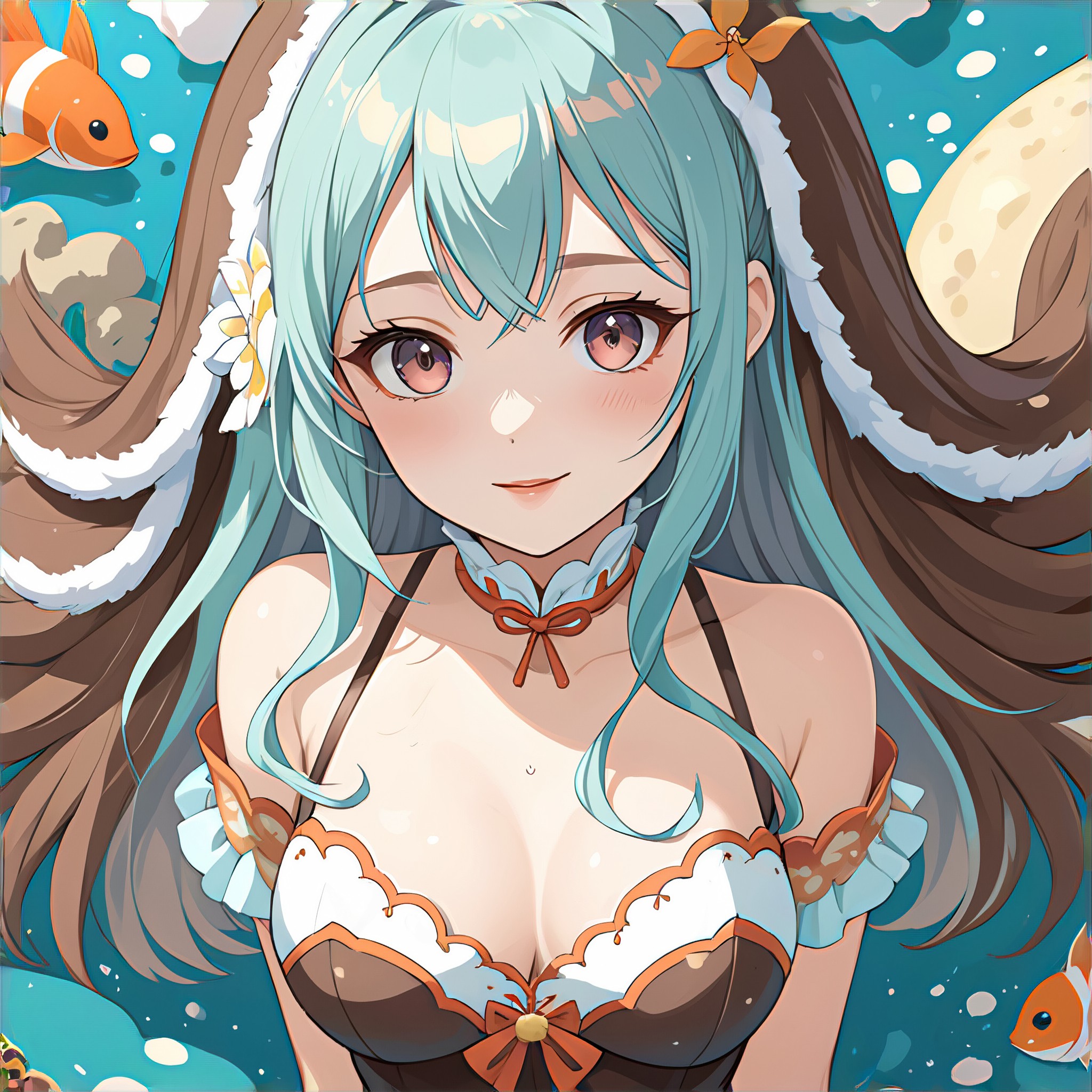 Beautiful girl by the seaside image