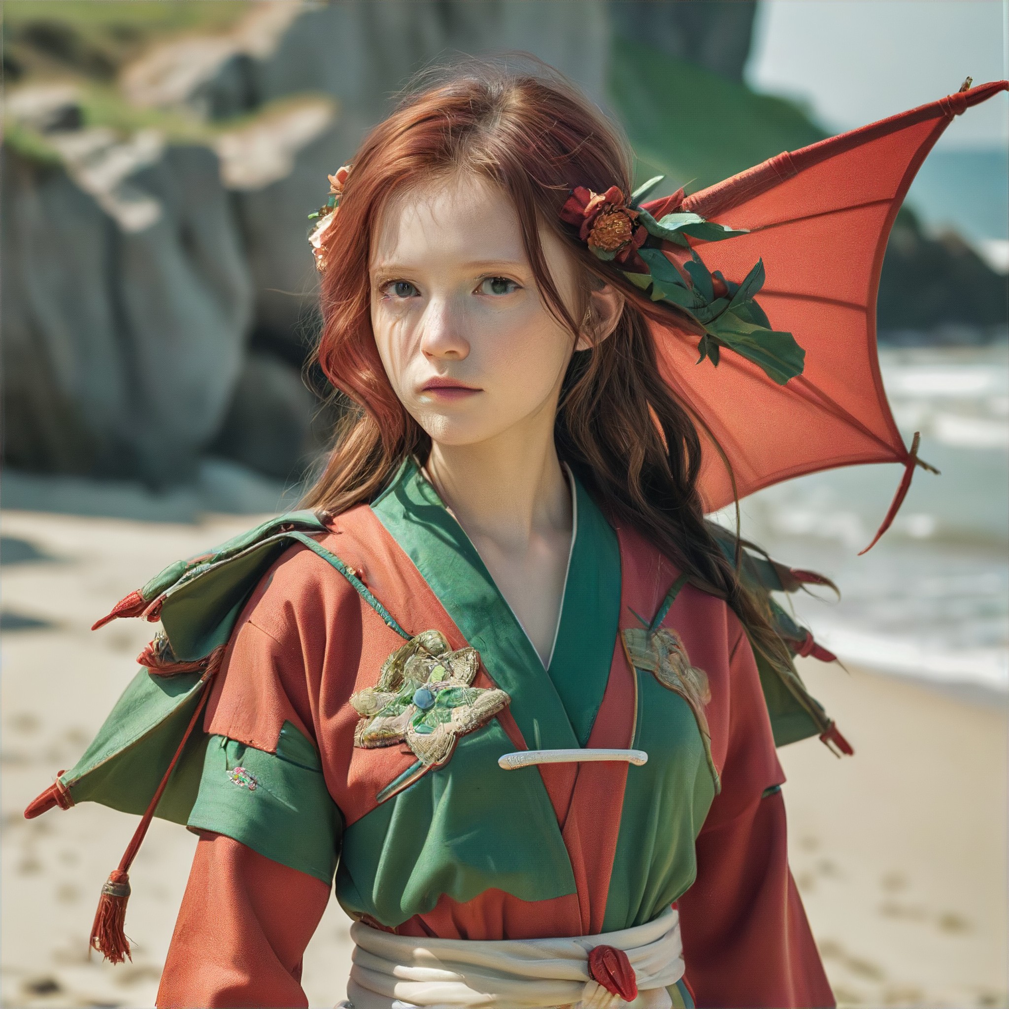 Little Dragon Girl by the Sea image