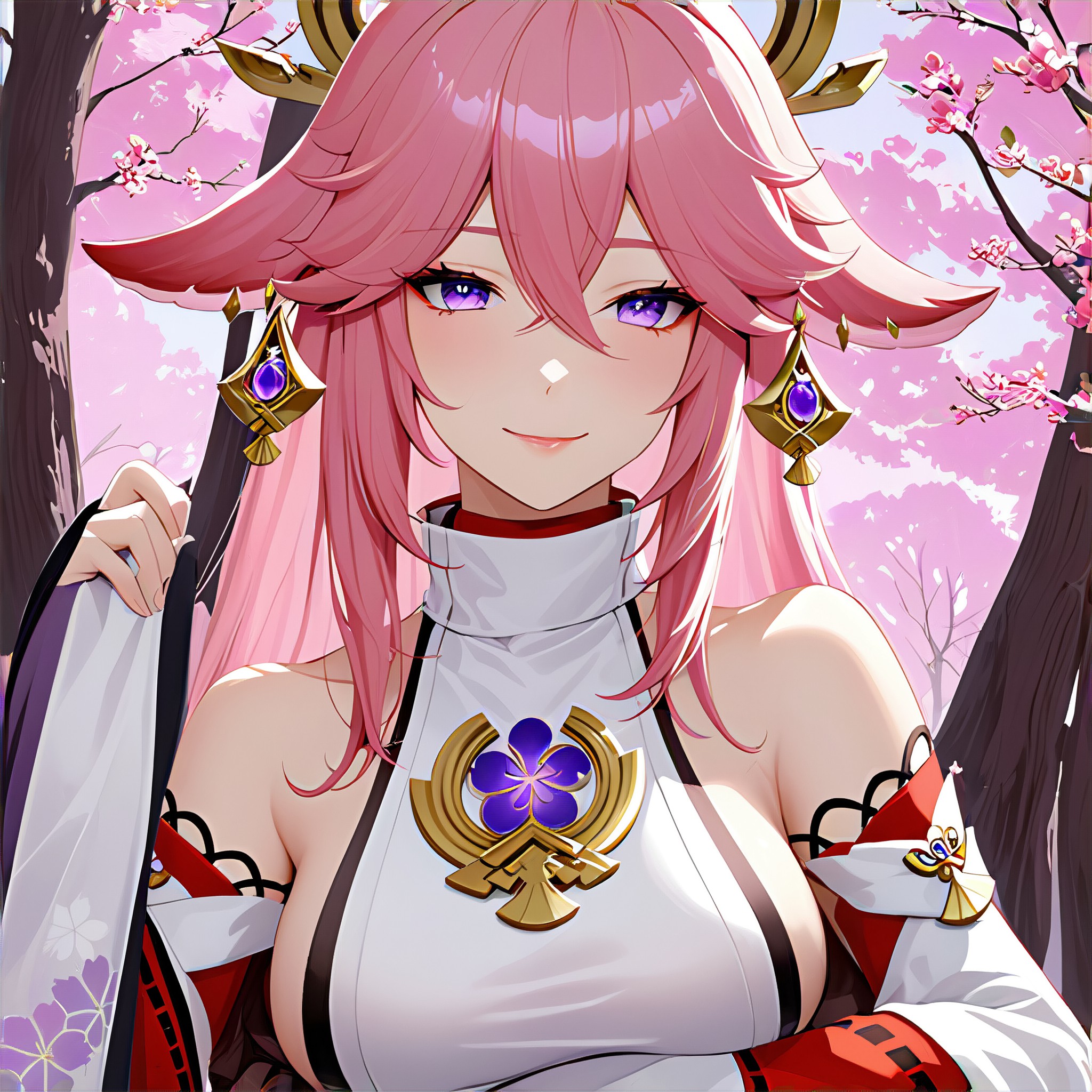 Half body kimono beauty image