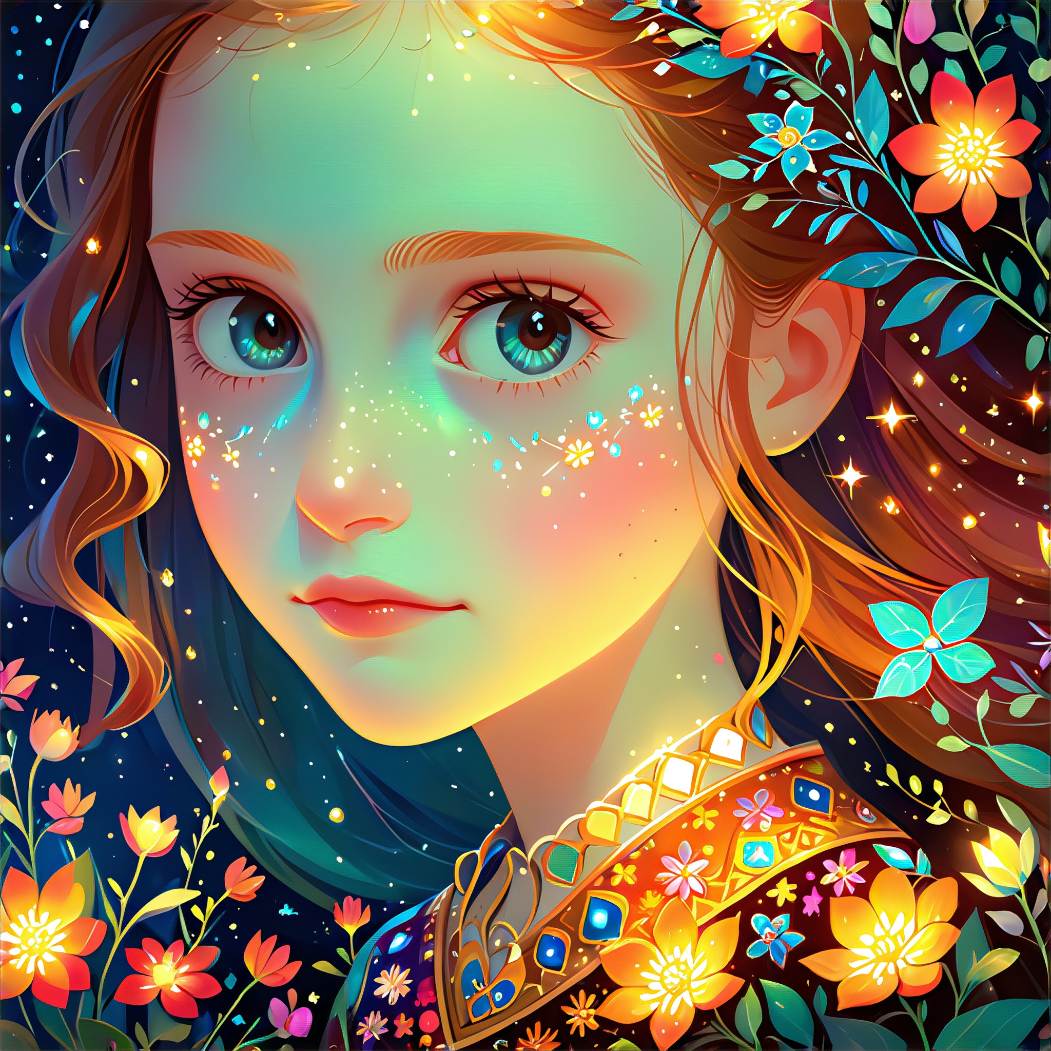 Upload photos, beautiful in folk style image