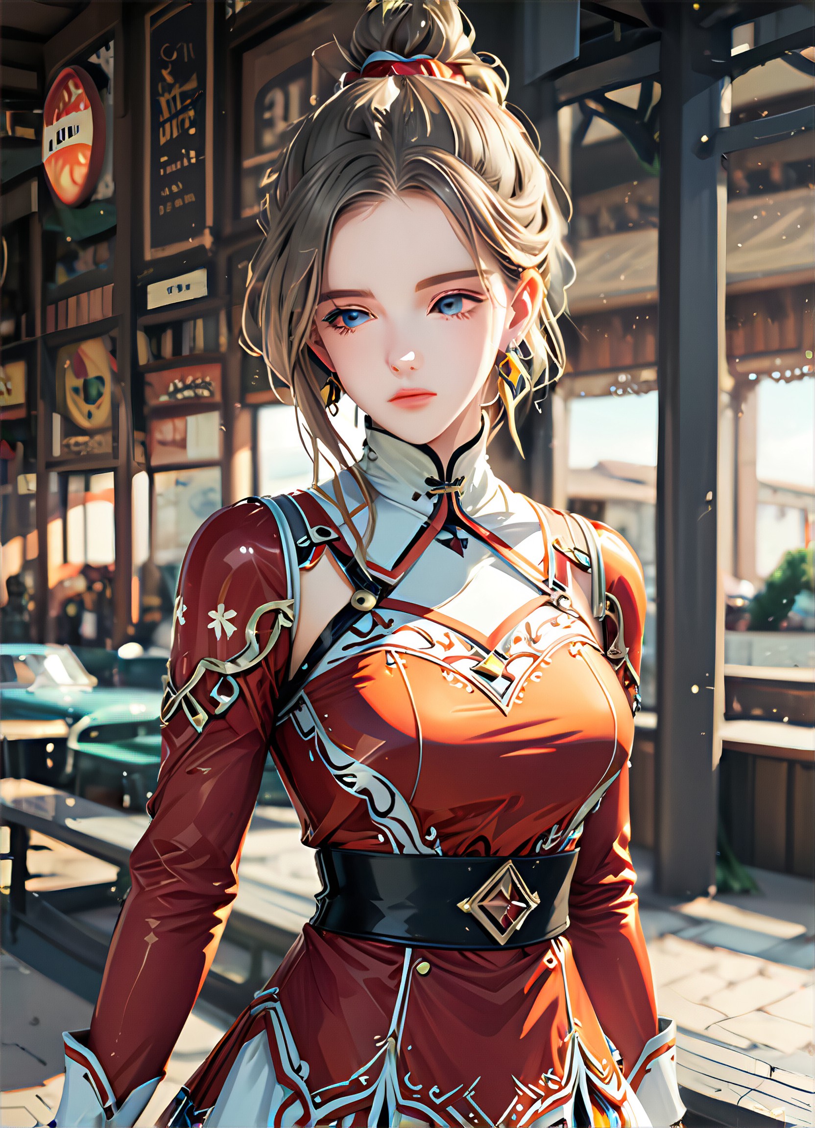 The red-clothed sword queen image
