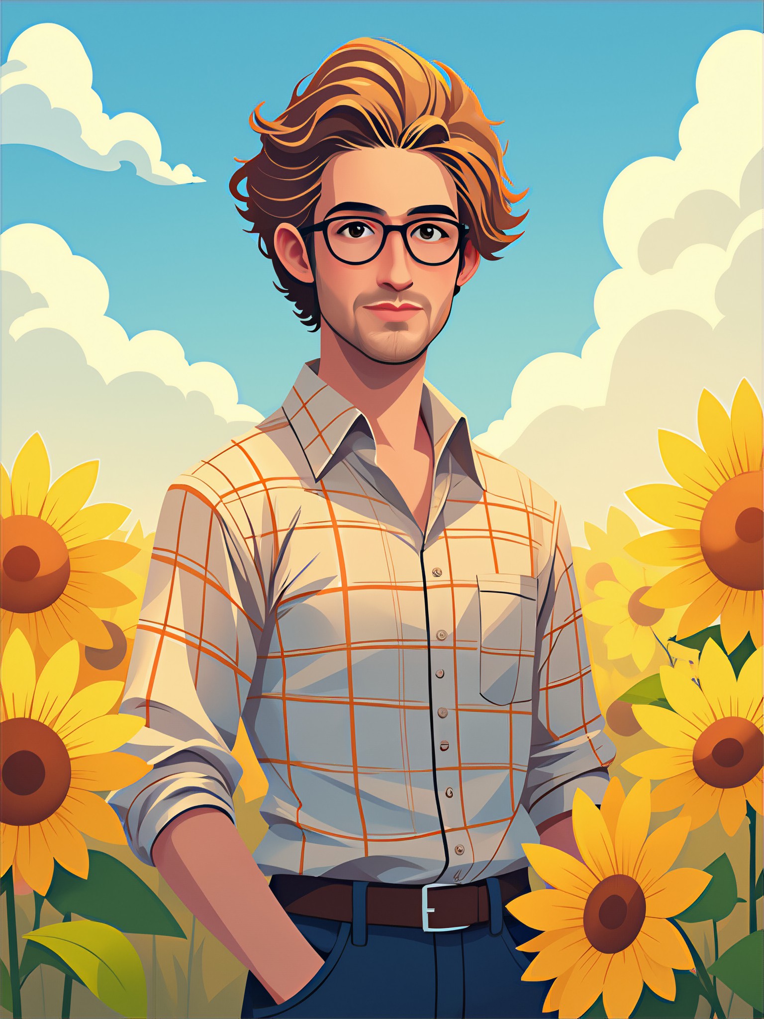 a1.art-generated Sunflowers image