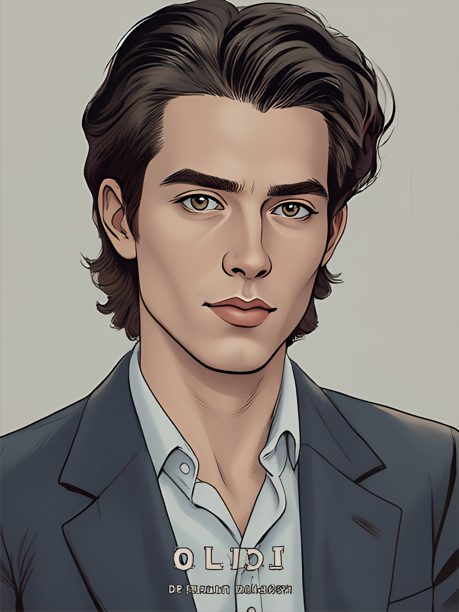 Twilight cartoon filter for ID photos image