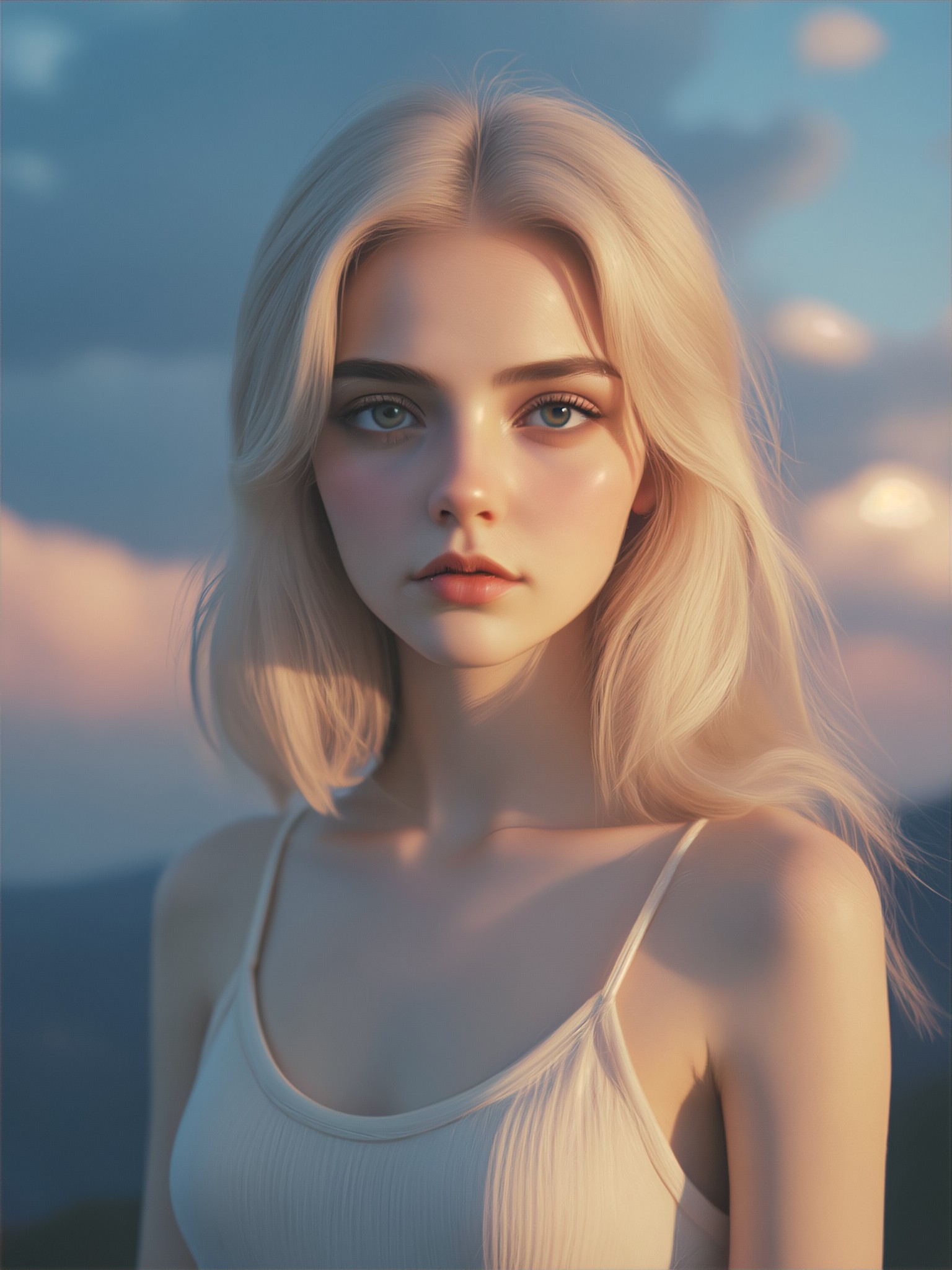 a1.art-generated Blue Wig image