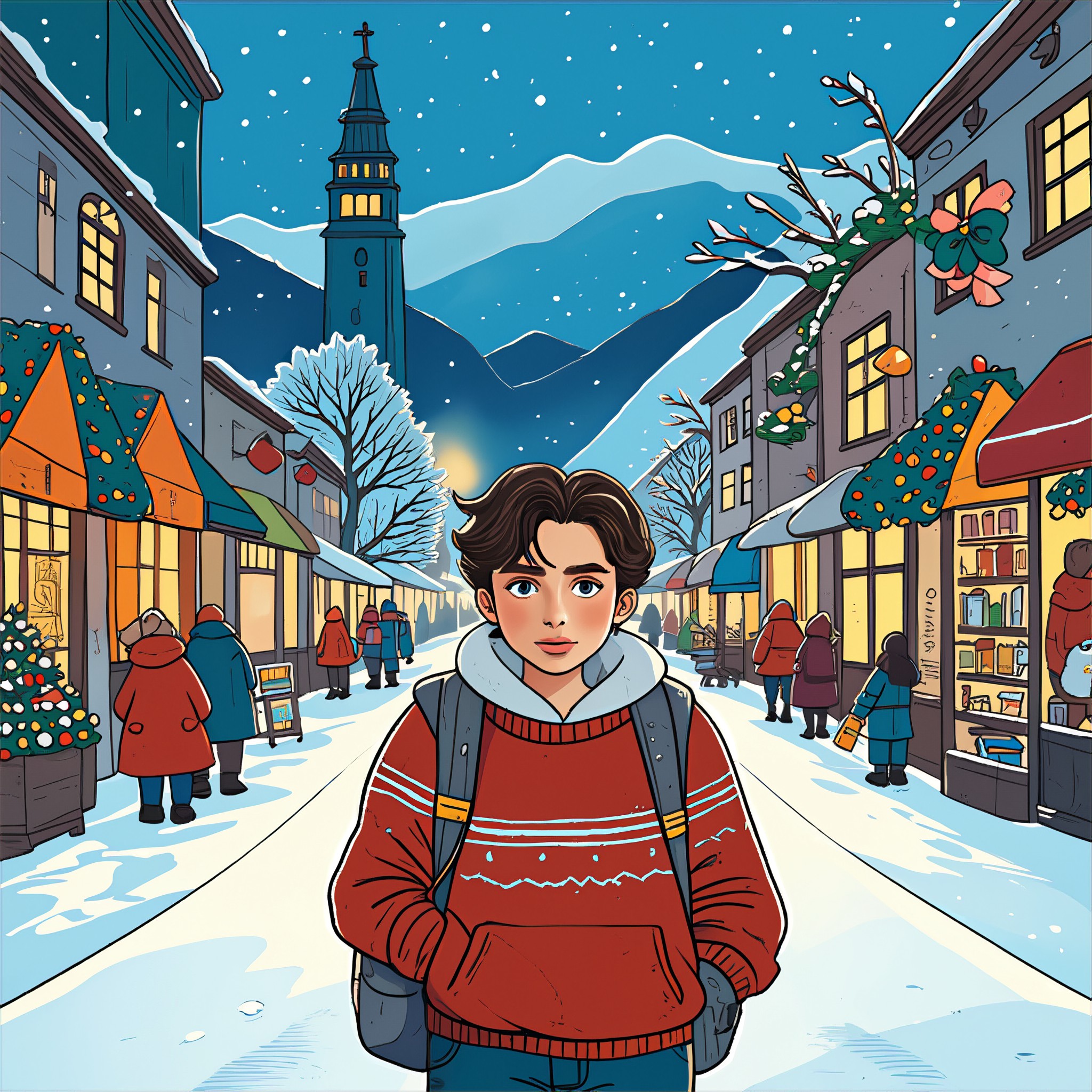 Christmas Eve Street image