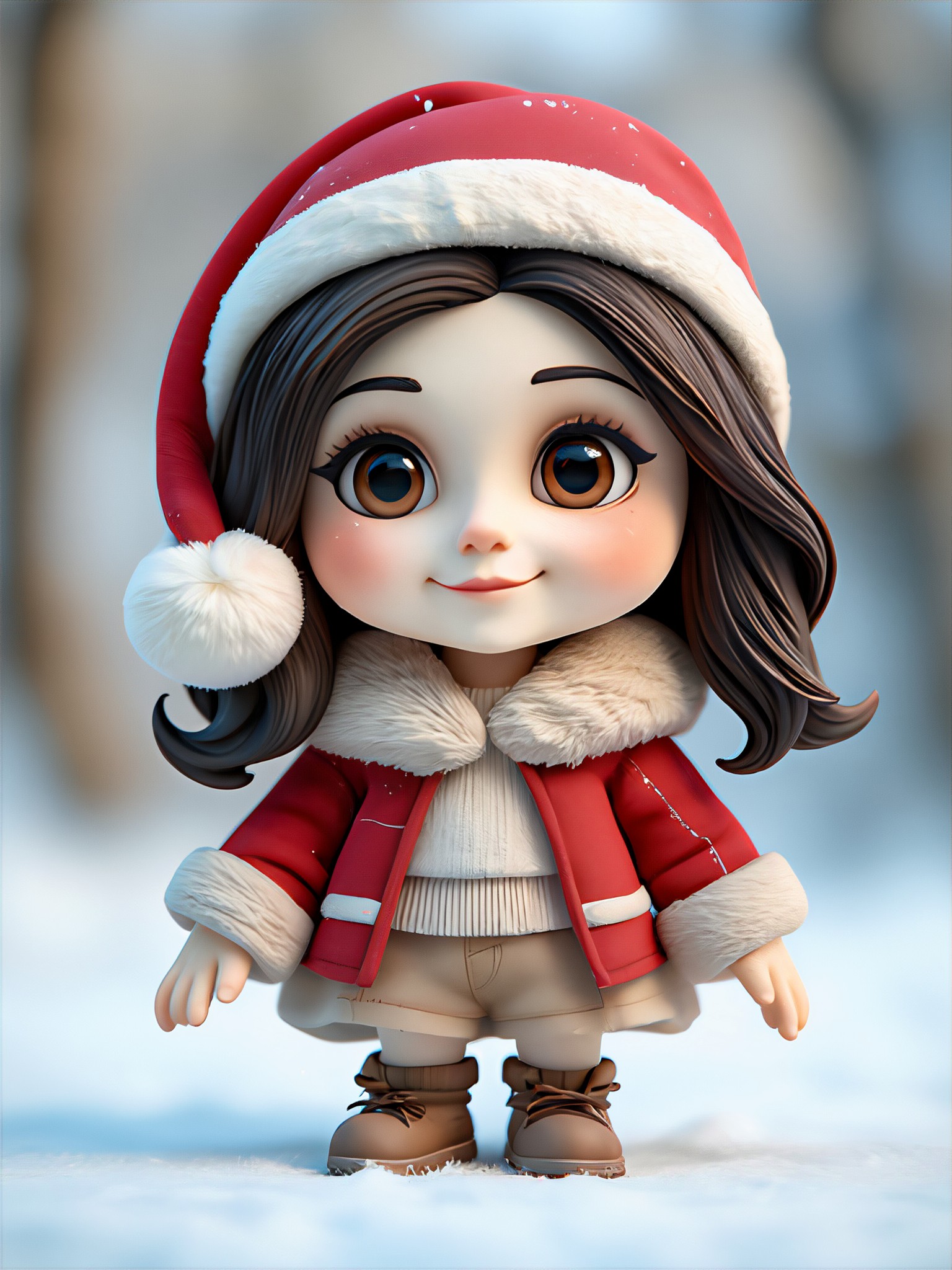 Christmas girl image