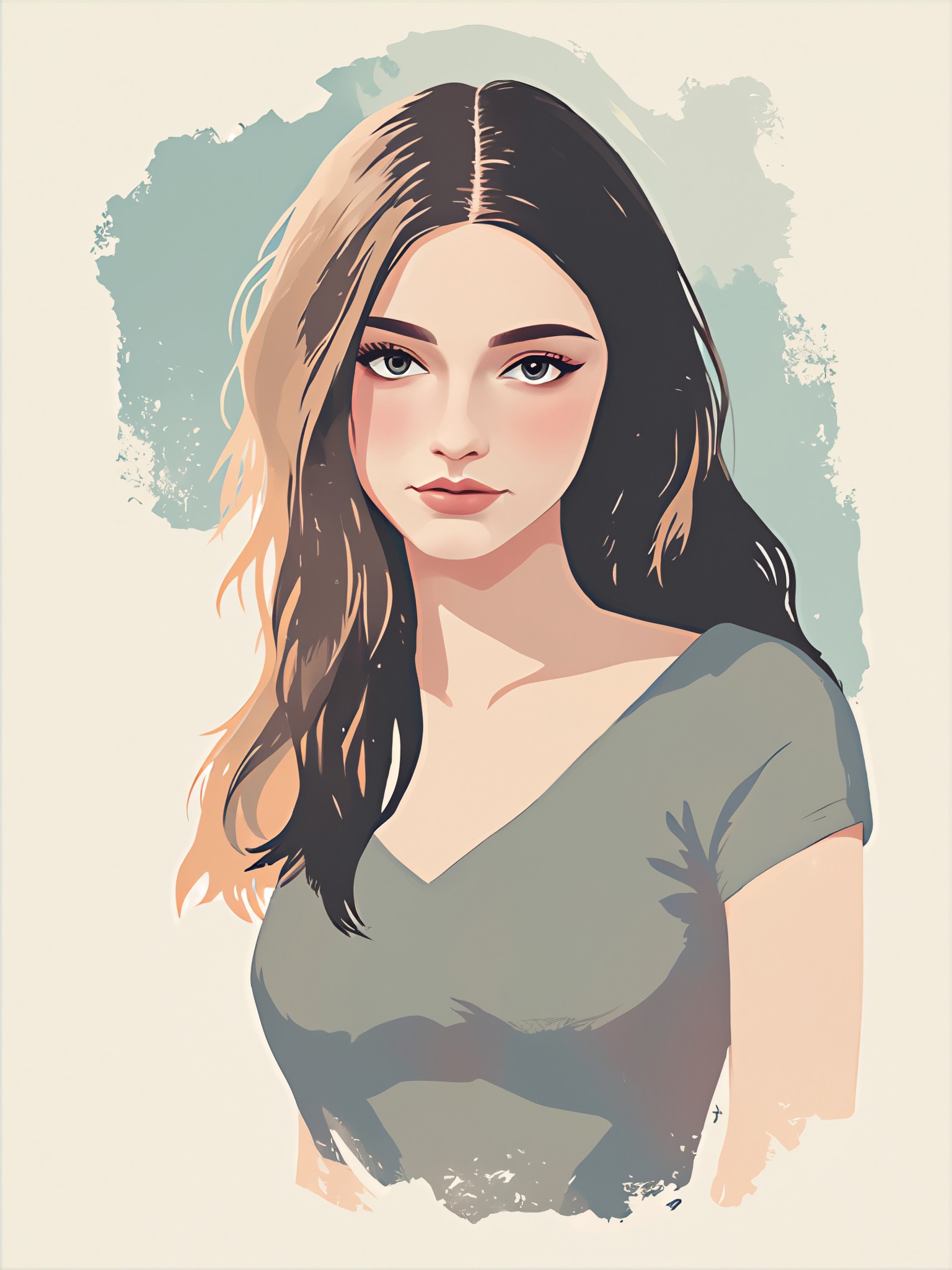 a1.art-generated Minimalistic Cartoon image