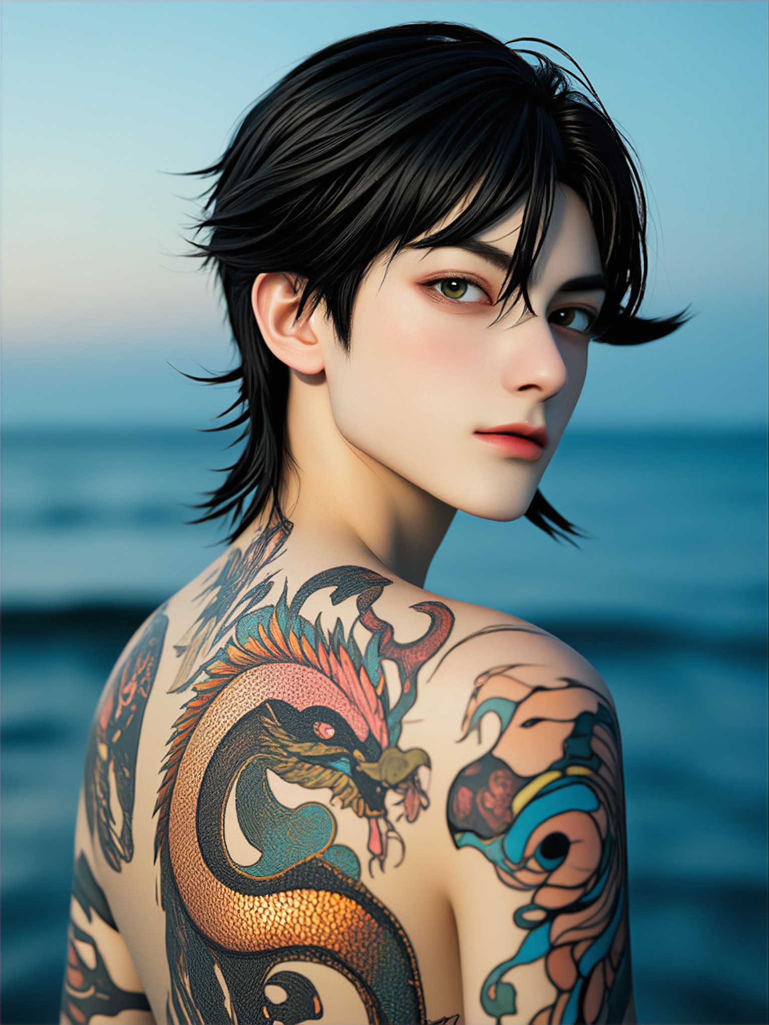 Shining Tattoo Style Photo image