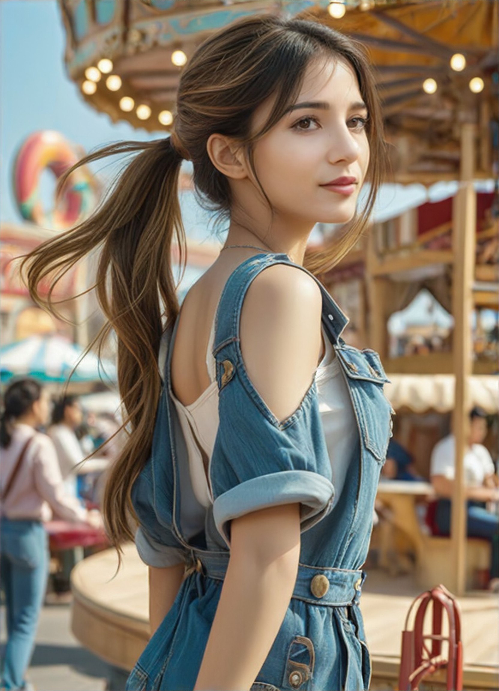 a1.art-generated Denim Shorts image
