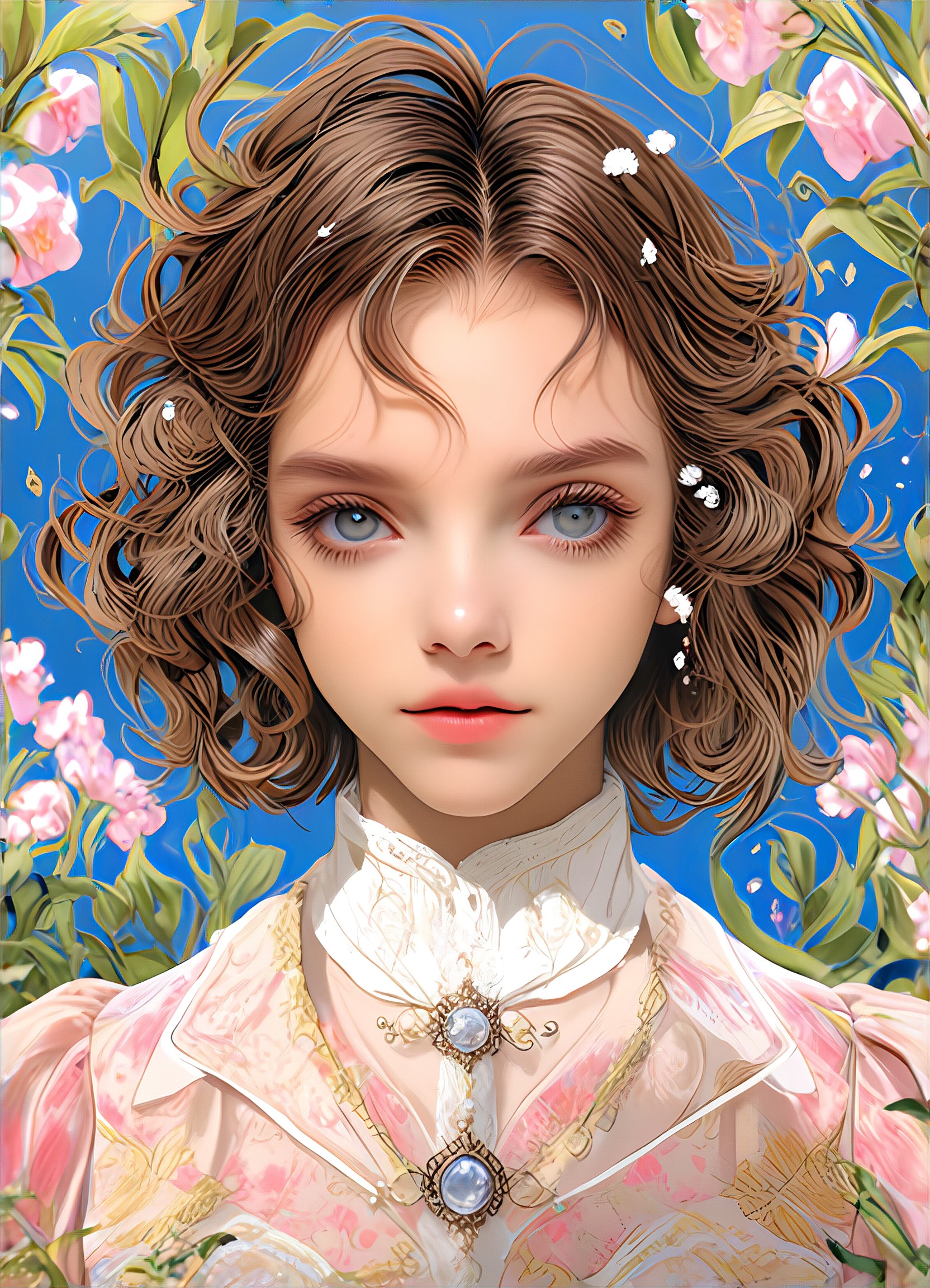 Classical Wavy Hairstyle Characters image