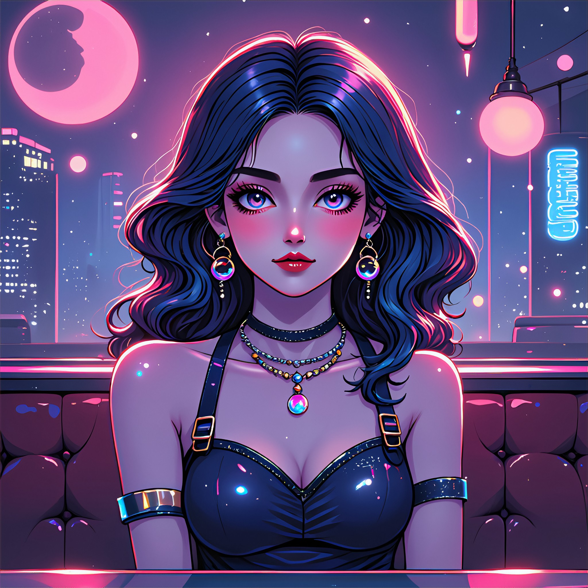Cafe and Neon Night image