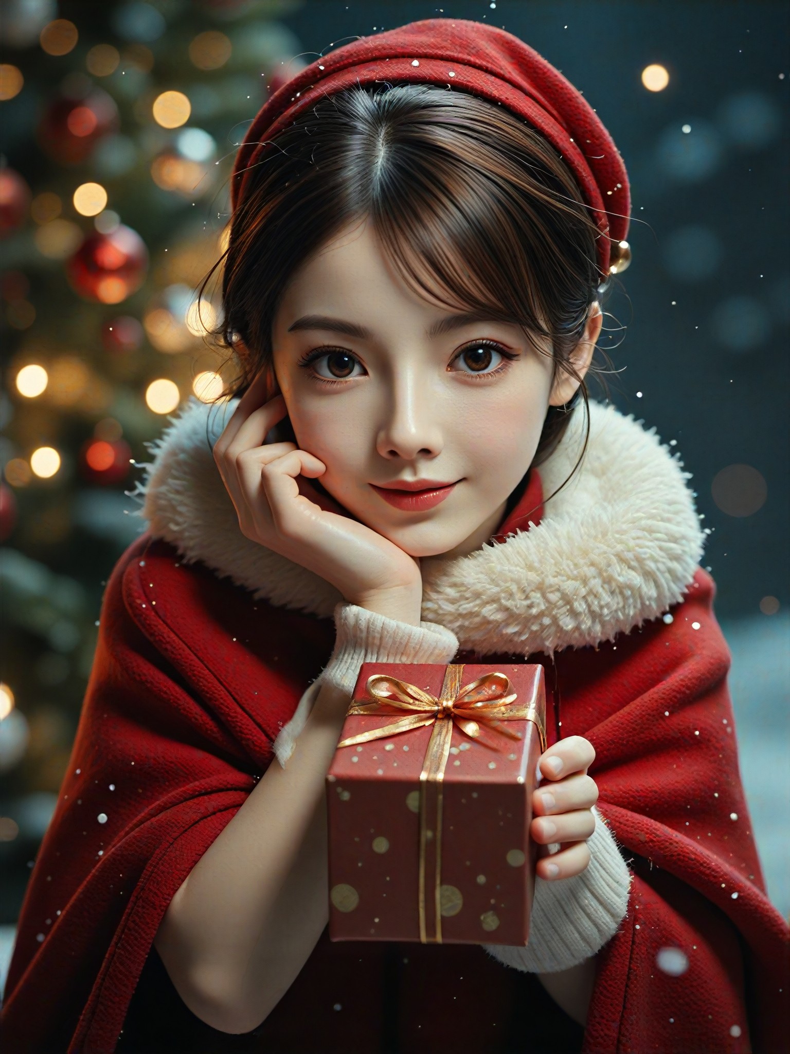 [Master_ Dual Style] Happy Beauty/Handsome Guy Receiving Christmas Gift image