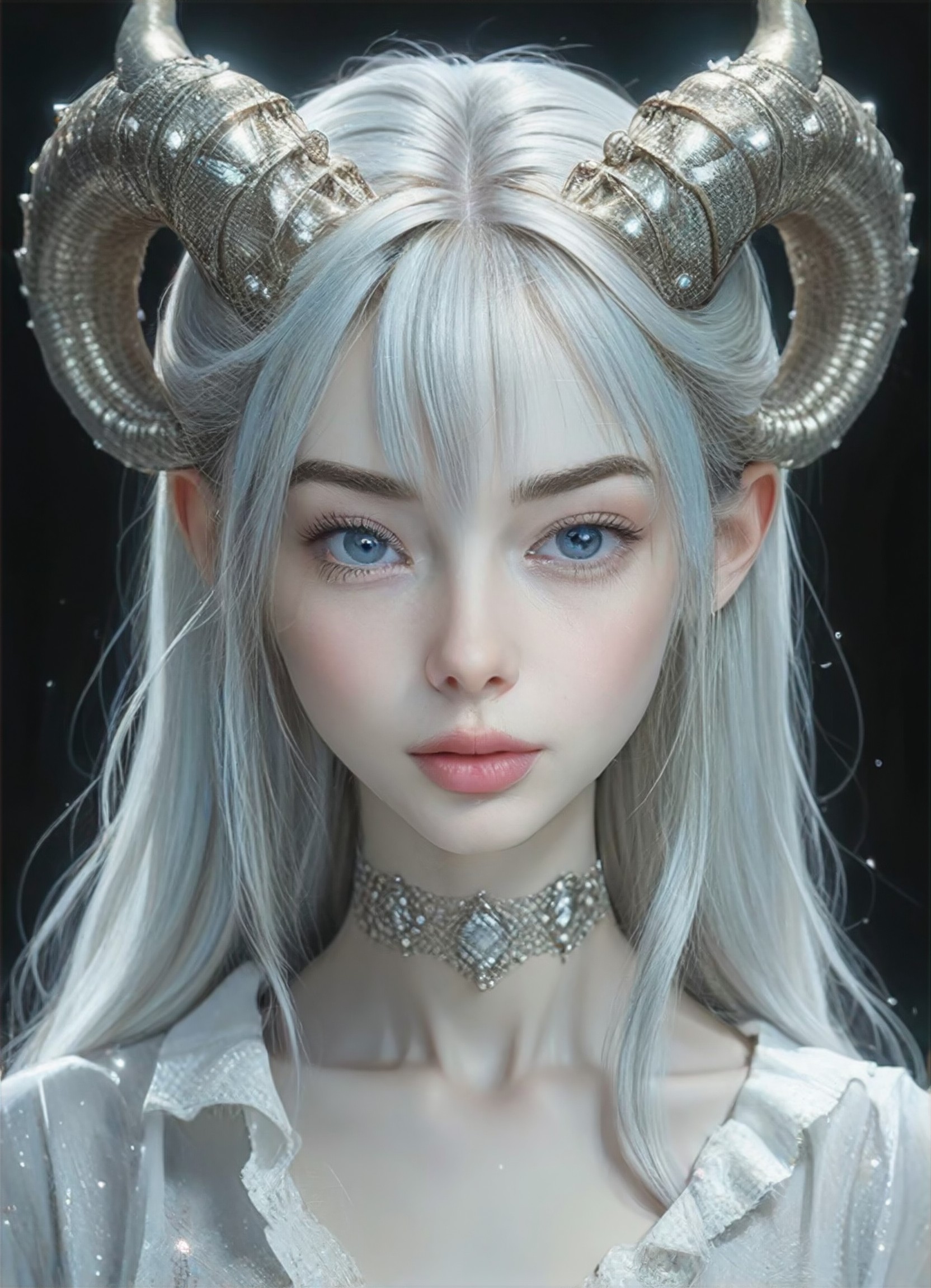 White haired witch image