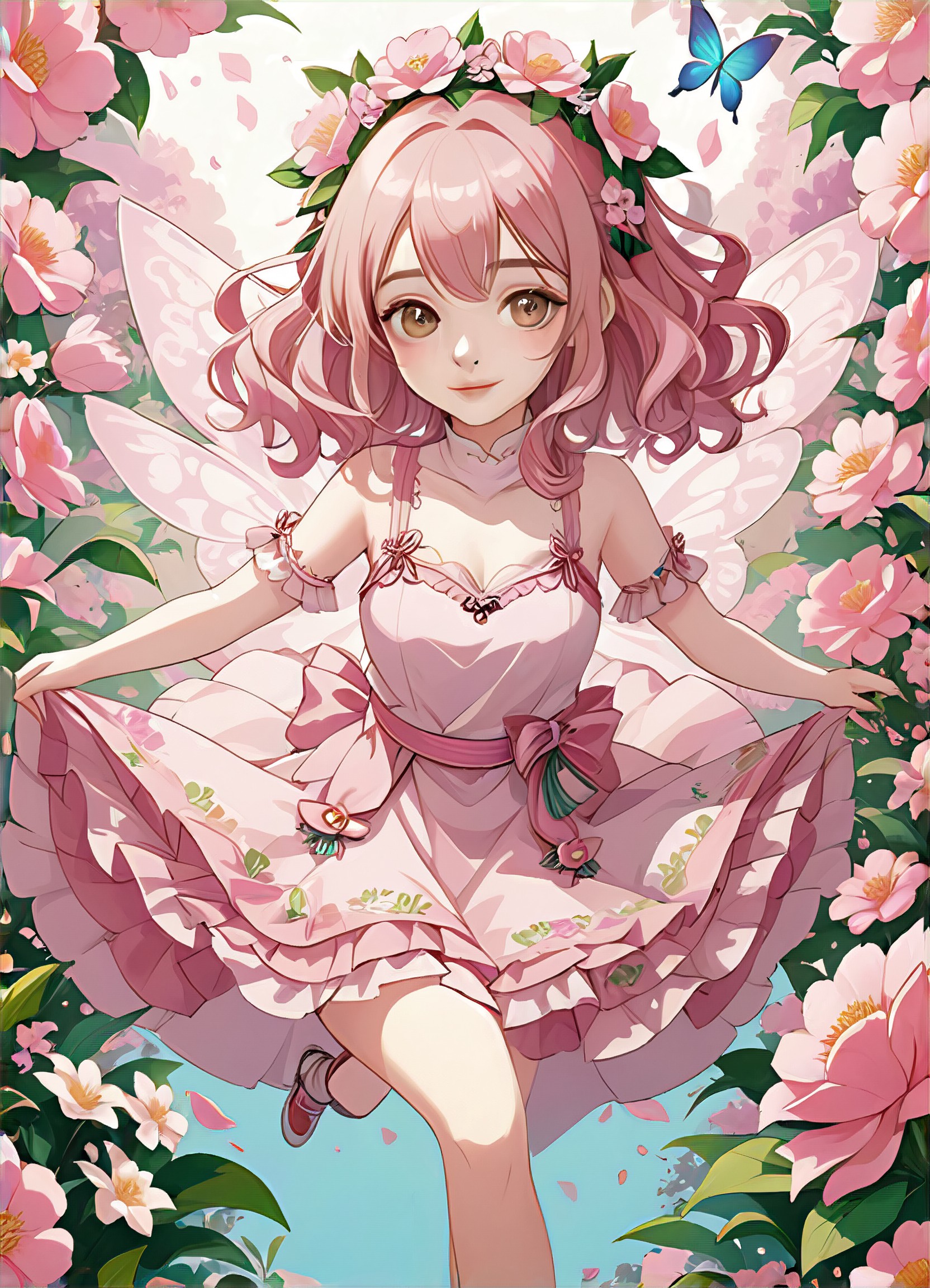 a1.art-generated Pink Flower image