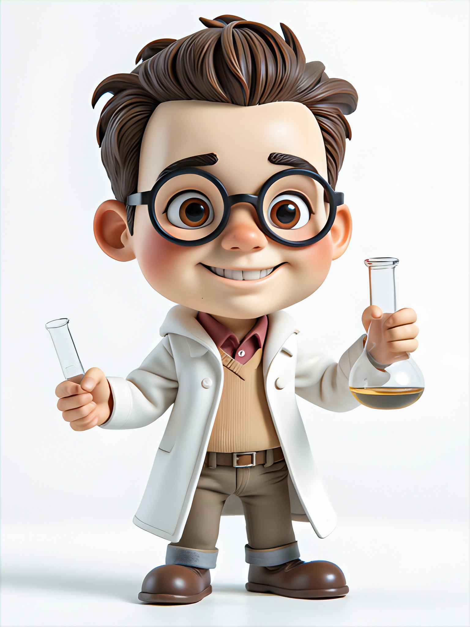 Cartoon chemist image