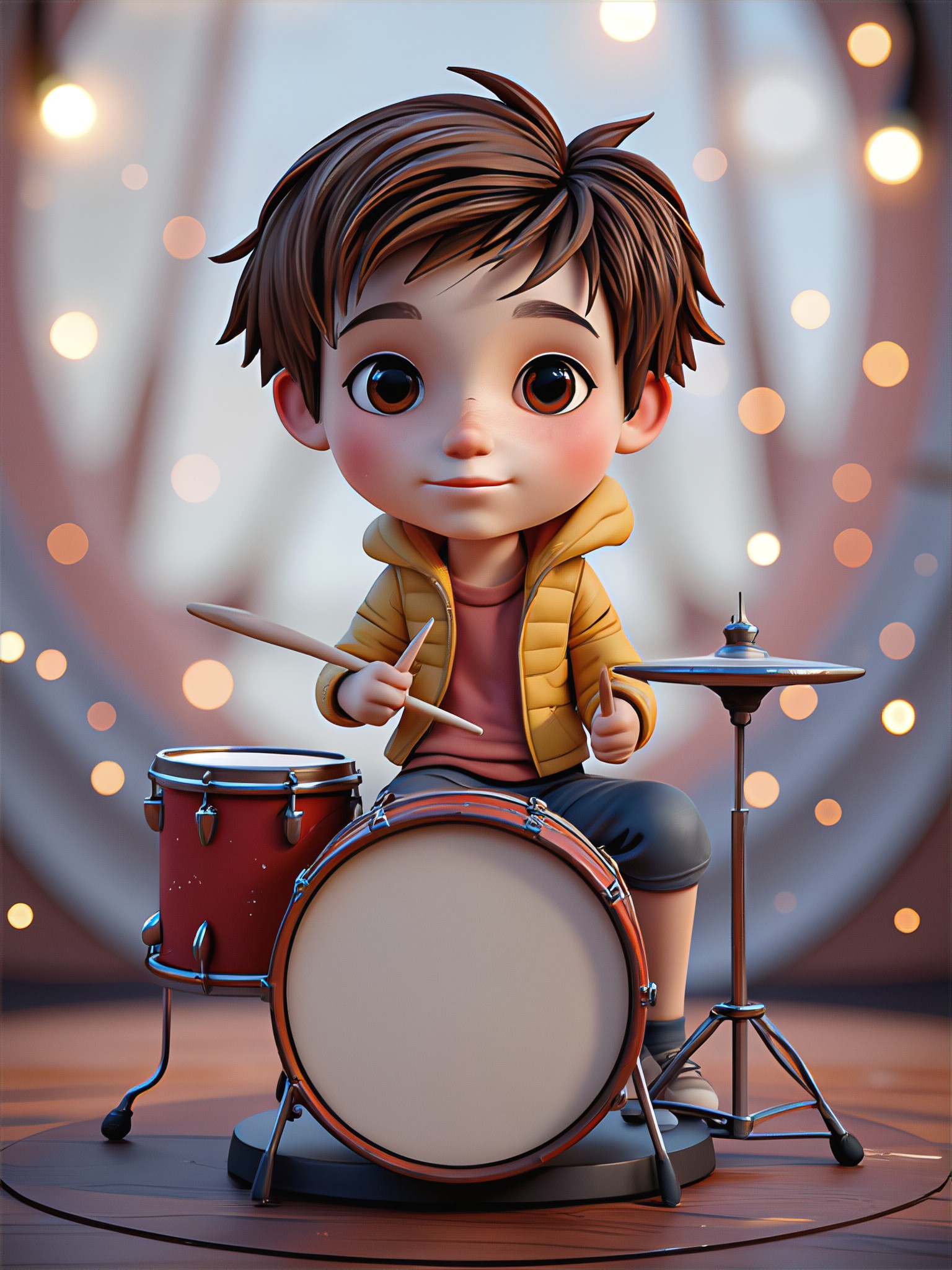 Cartoon drummer image