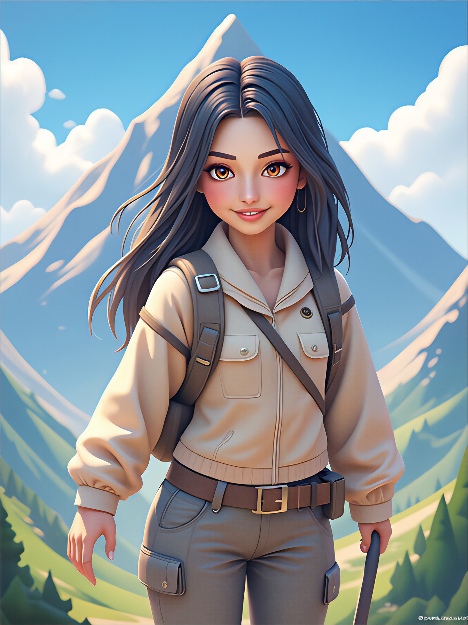 One click generation of your climbing photos image