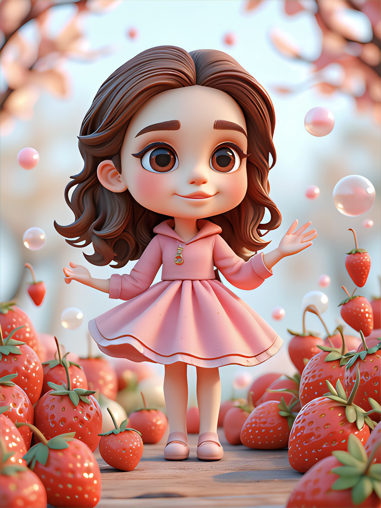 a1.art-generated Strawberry Ornament image