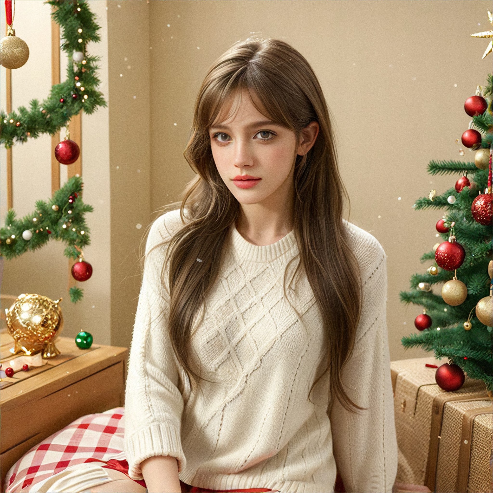 Christmas style avatar image