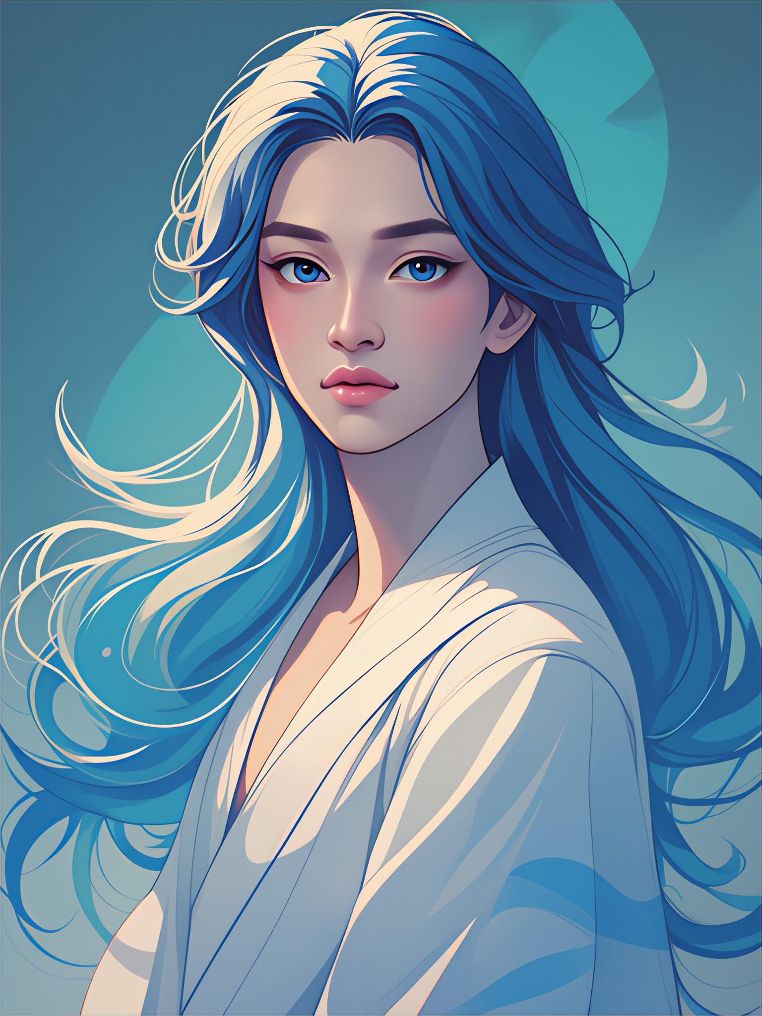 [Master_ Anime Portrait Style] Harmony in Mysterious Radiance image