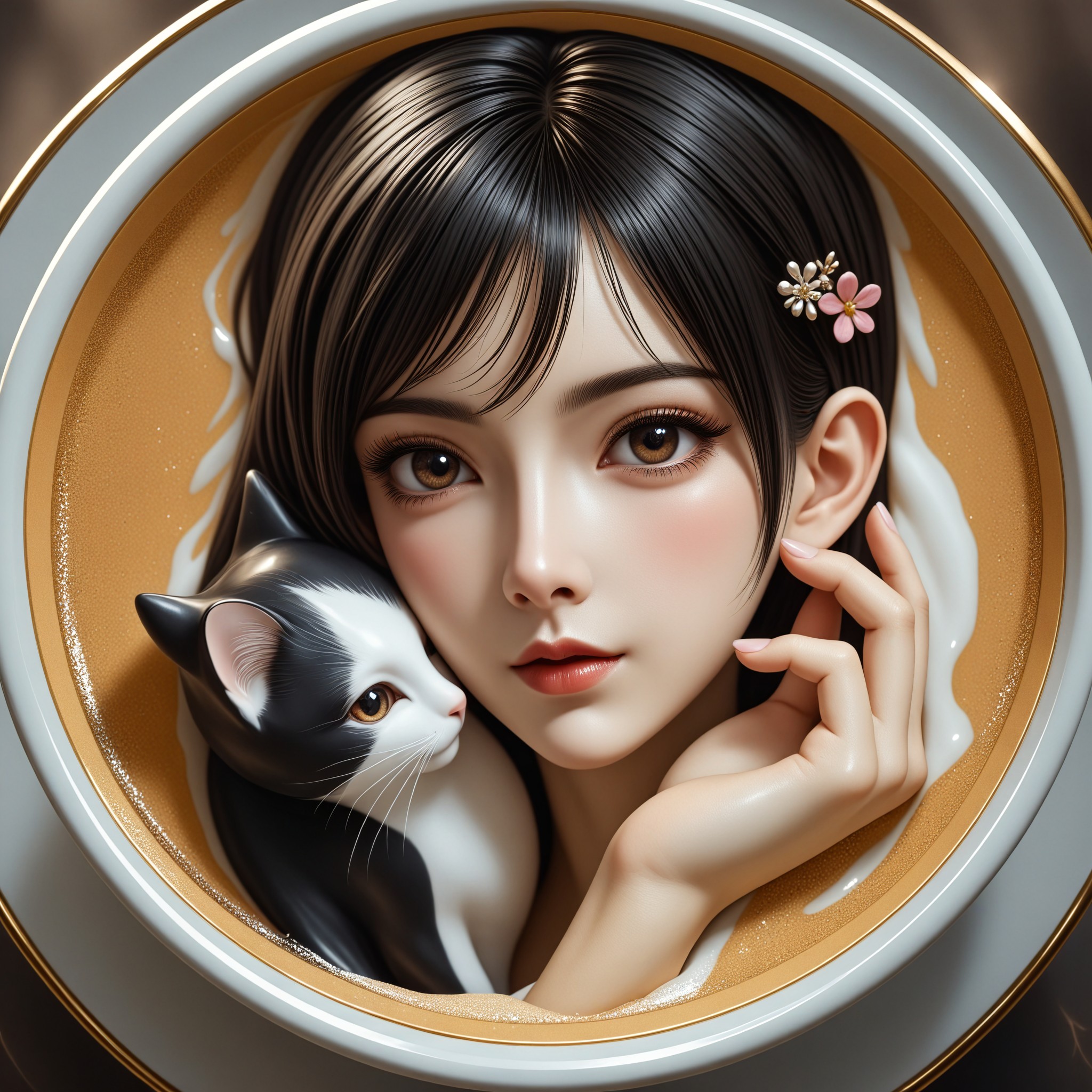 Latte Dream - Perfect Carving Art Style image