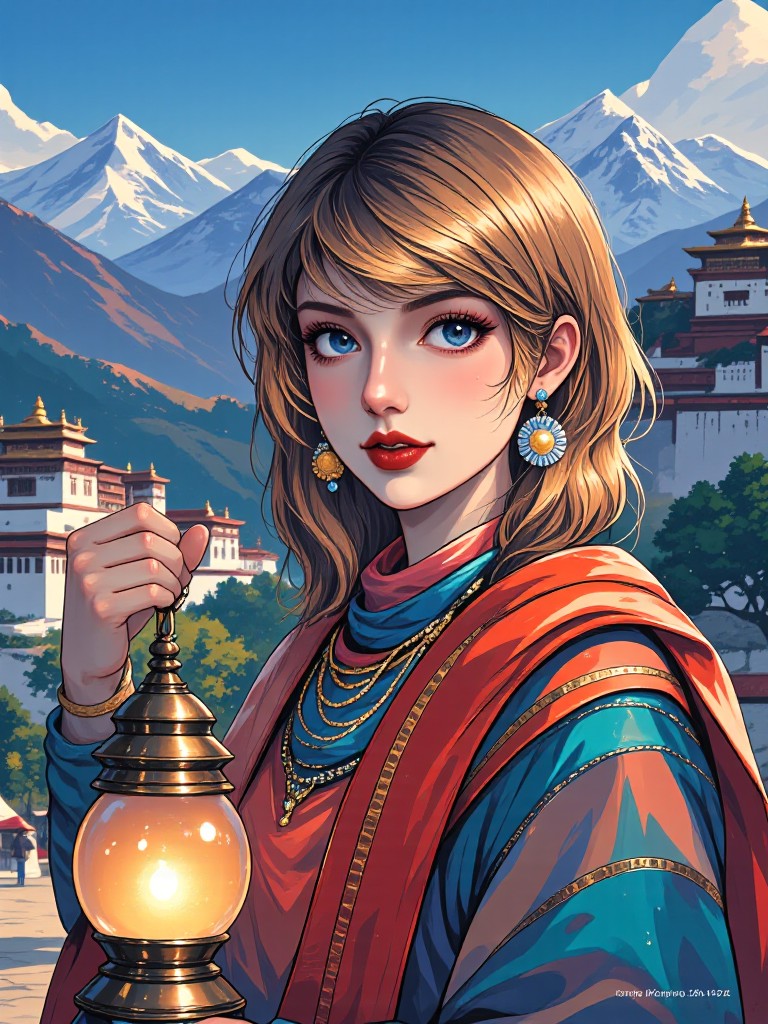 Midjourney CG, Y2K Girl Manga